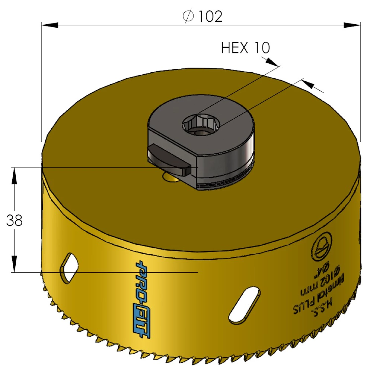 ProFit 9051102 BiMetal Plus Gatenzaag - 102mm-image