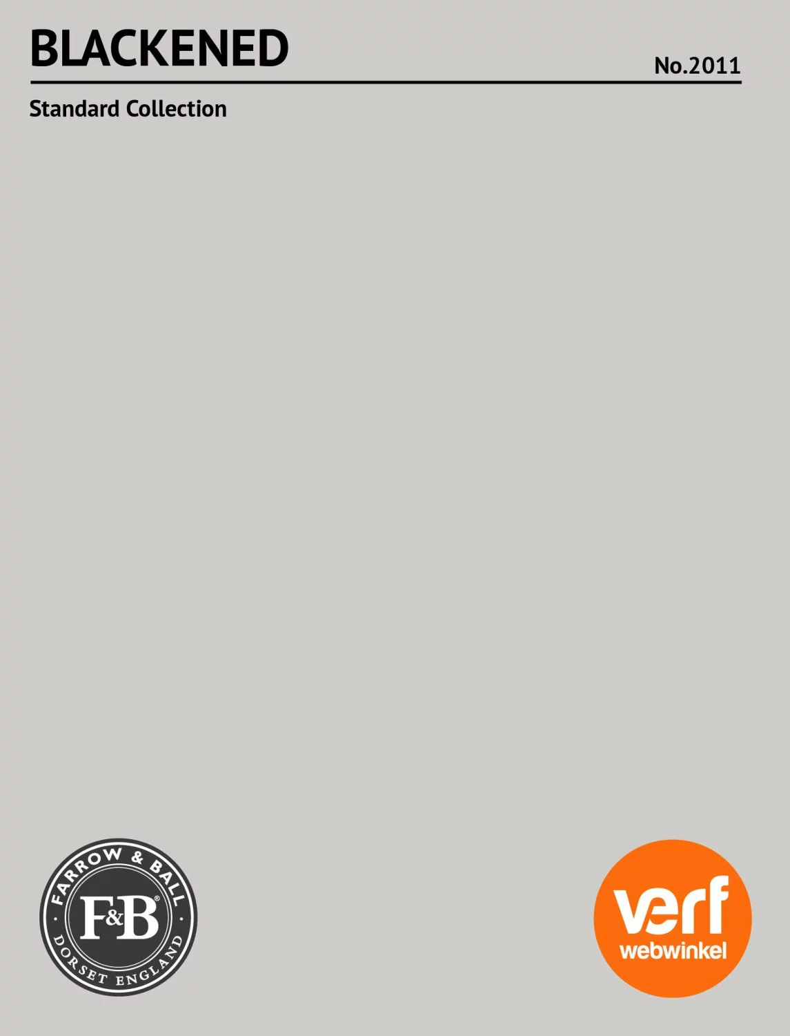 Farrow & Ball Modern Eggshell Blackened No.2011 - 5L-image