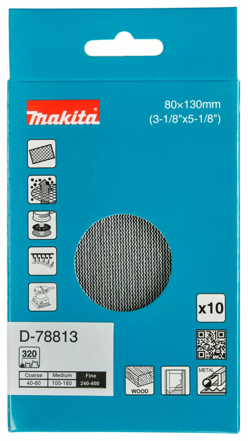 Makita D-78813 Schuurnet -  80x130mm K320-image