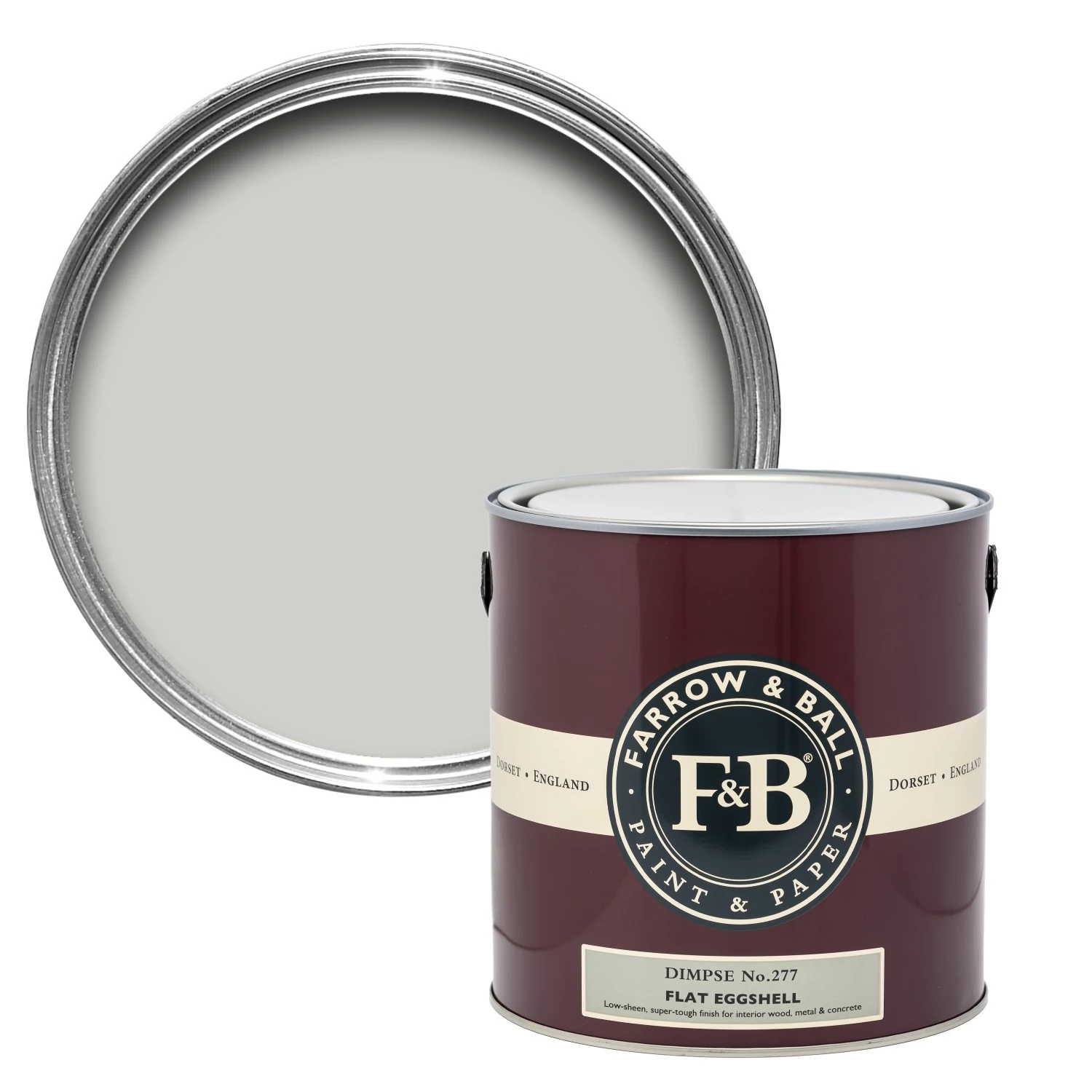 Farrow & Ball Flat Eggshell Dimpse No.277 - 5L-image