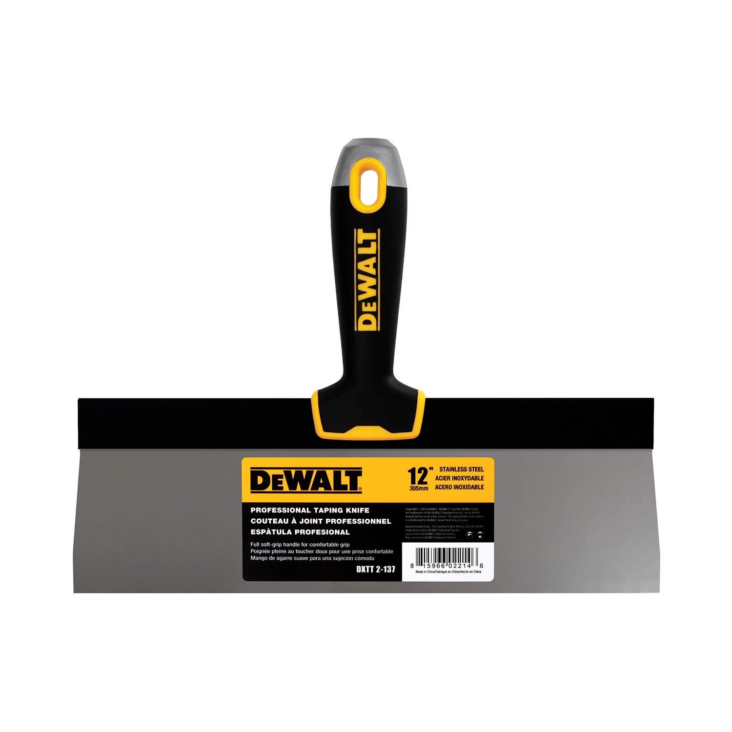 DeWalt Spackmes RVS Softgrip 12" (305 mm)-image