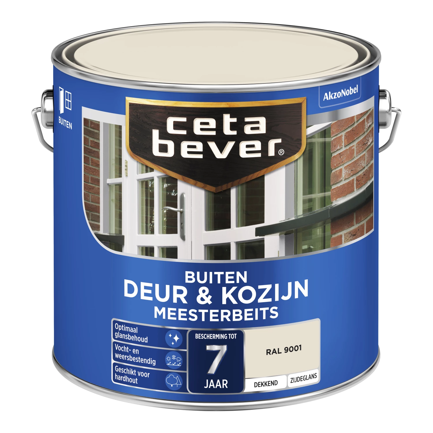 Cetabever Dekkende Meesterbeits Lichte Kleur - Crèmewit (RAL 9001) - 2,5L-image