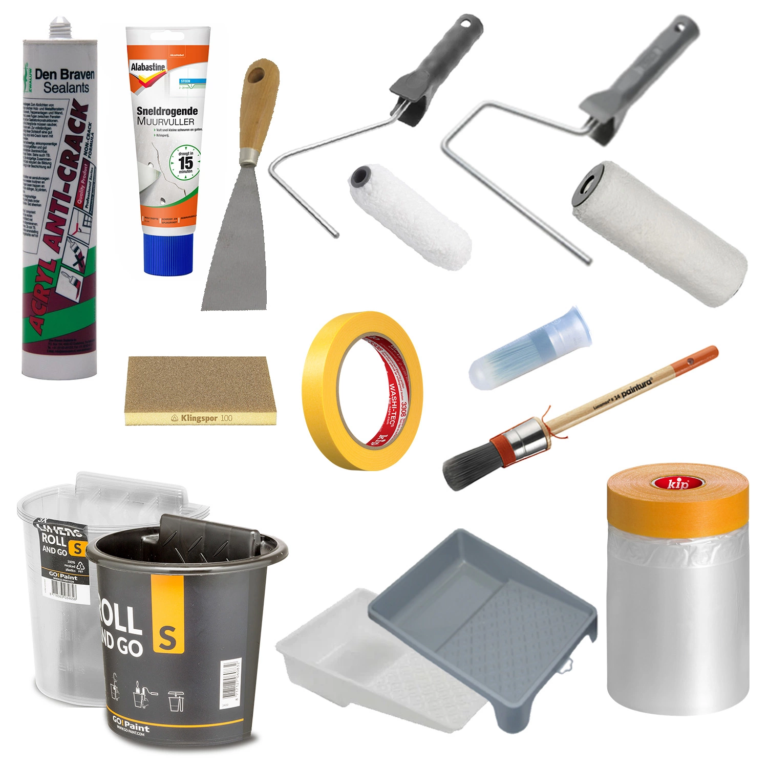 Muurverfset Basisbenodigdheden Compleet-image