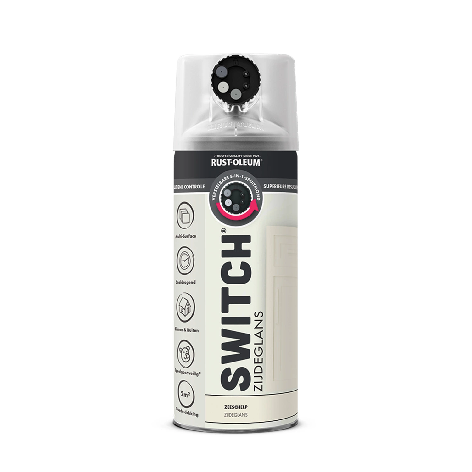 Rust-Oleum Switch Spuitlak - Zijdeglans Zeeschelp - 400ml-image