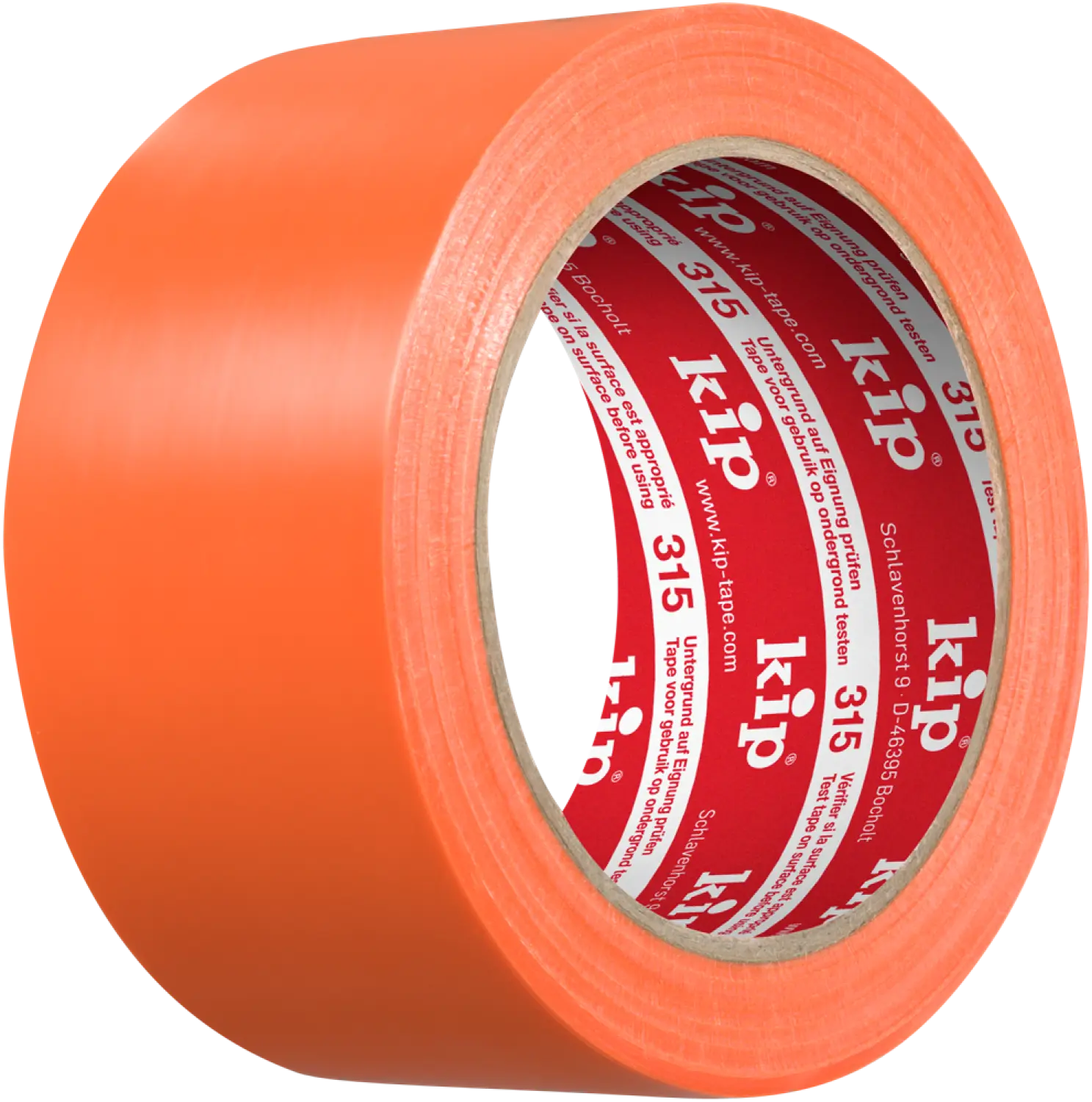 Kip Tape 315-65 PVC-masking tape Premium Plus - Glad - Oranje - 50mm x 33m