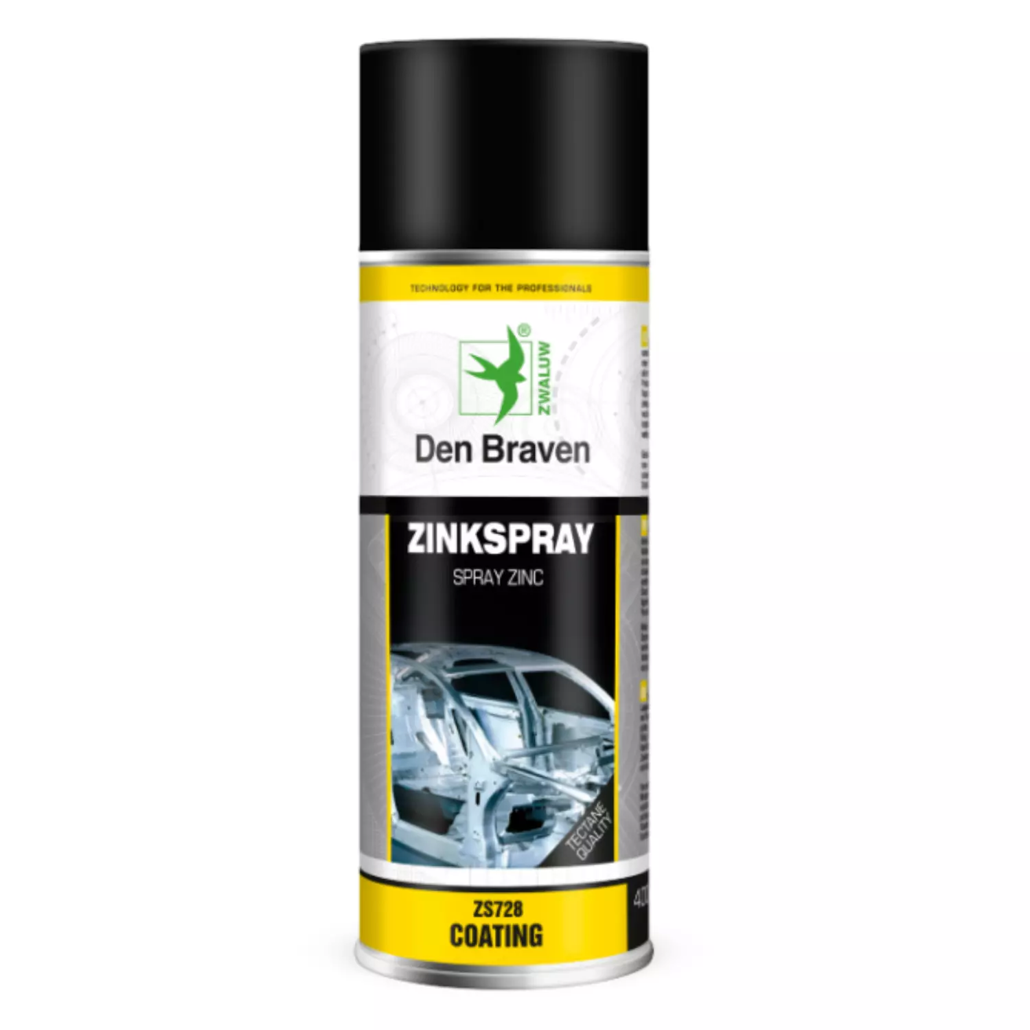 Zwaluw Den Braven Zinkspray bu - grijs - 0,4L