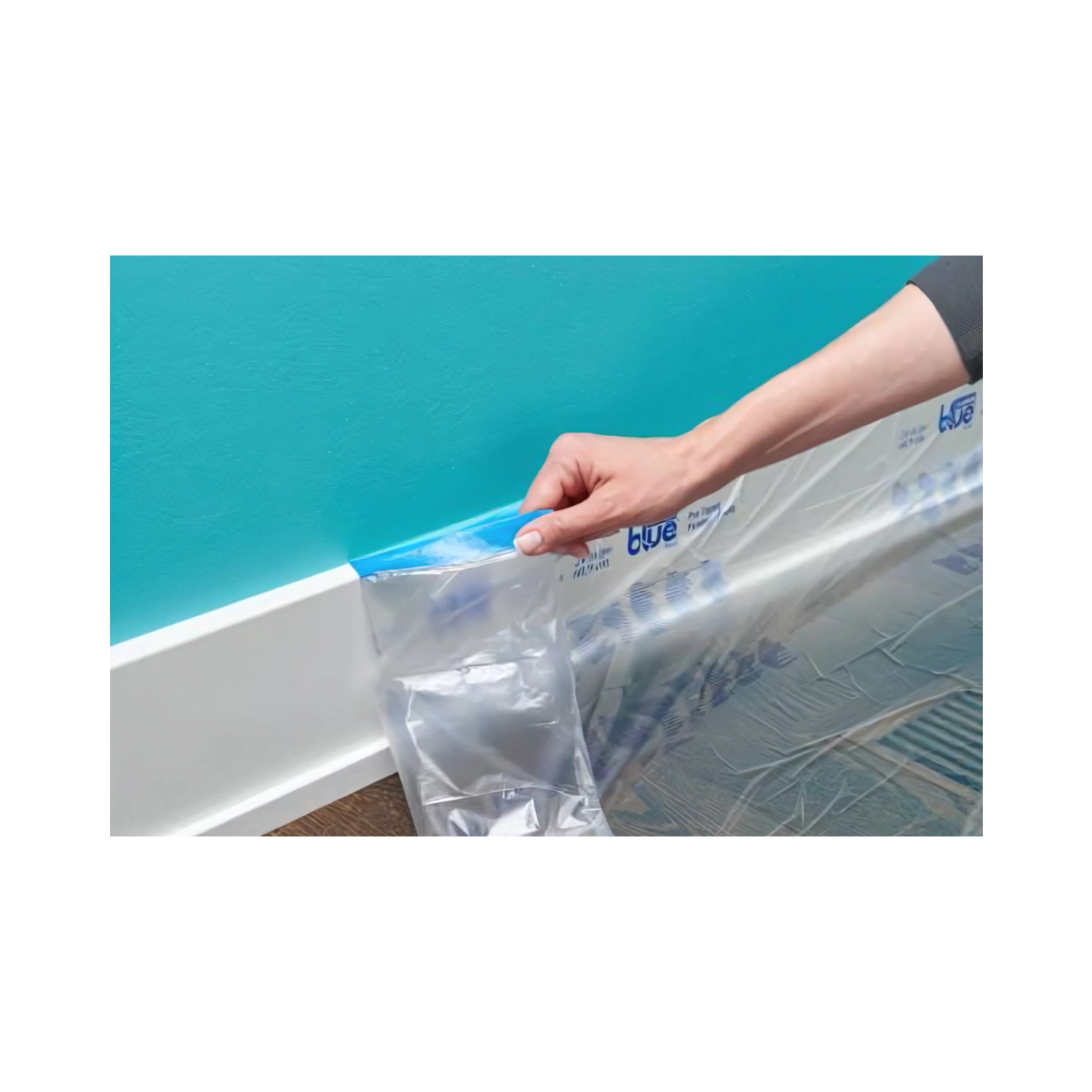 3M ScotchBlue PT2093EL-24 voorgetapete schildersfolie - 60,9cm x 27,4m -image