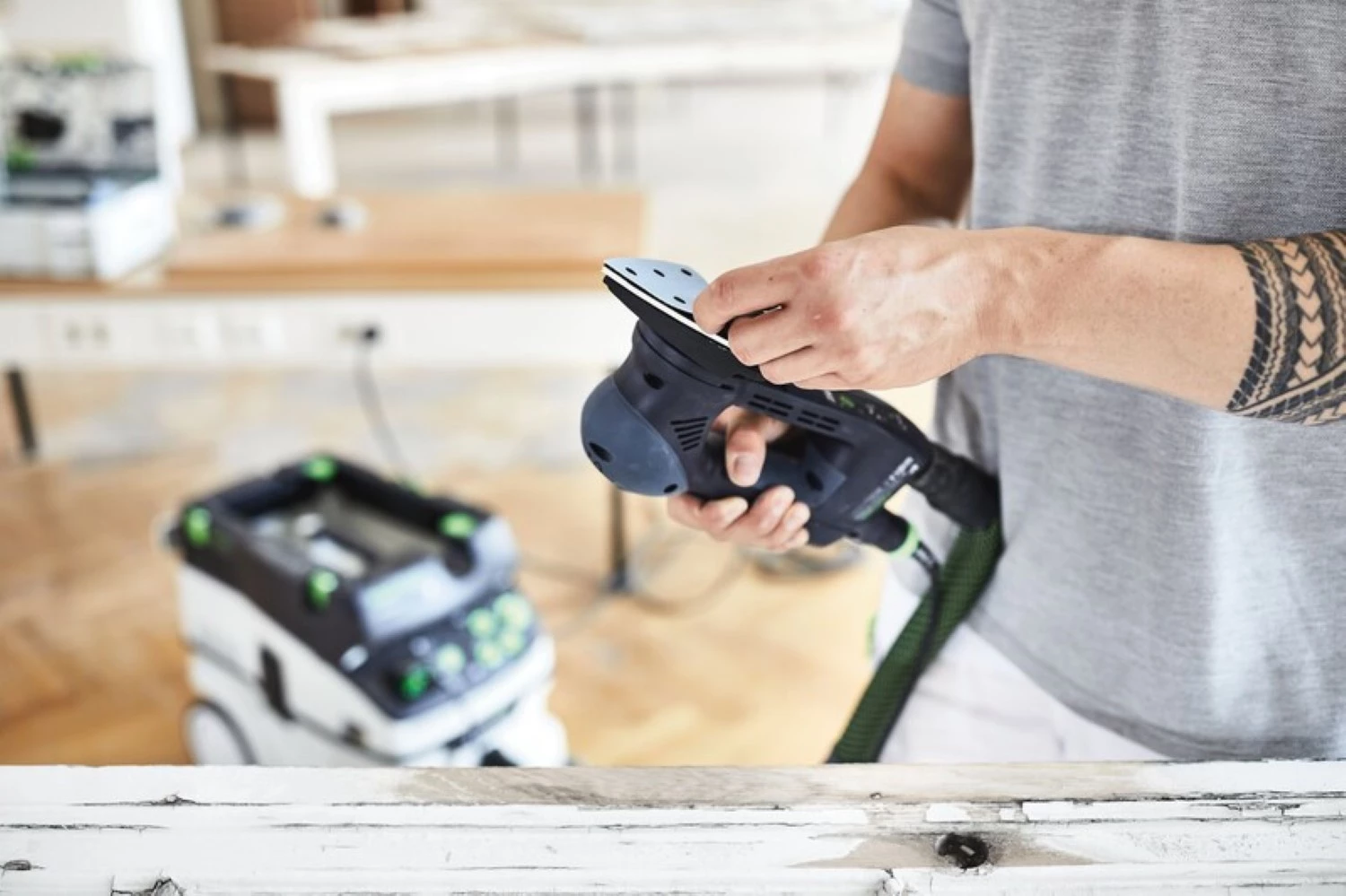 Festool 497395 STF Granat Schuurvel - Delta - P150 - 93mm (100st)-image