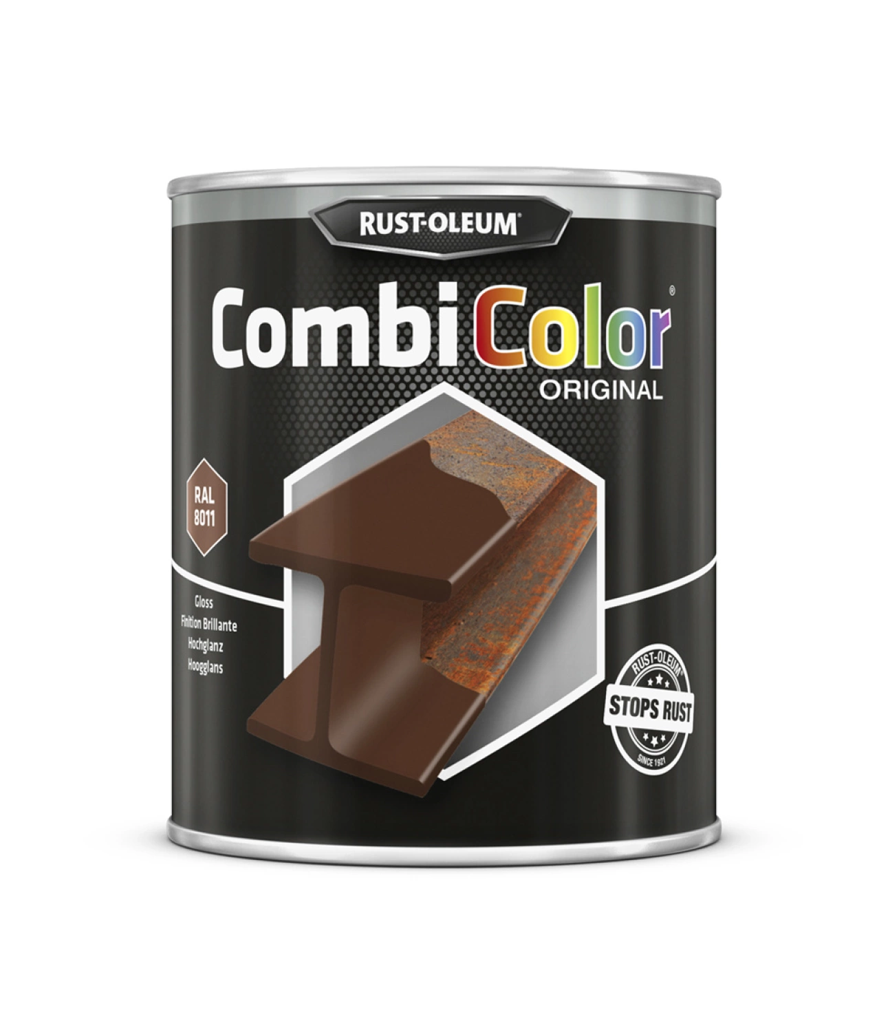 Rust-Oleum Combicolor Hoogglans - RAL 8011 notenbruin - 0,75L-image