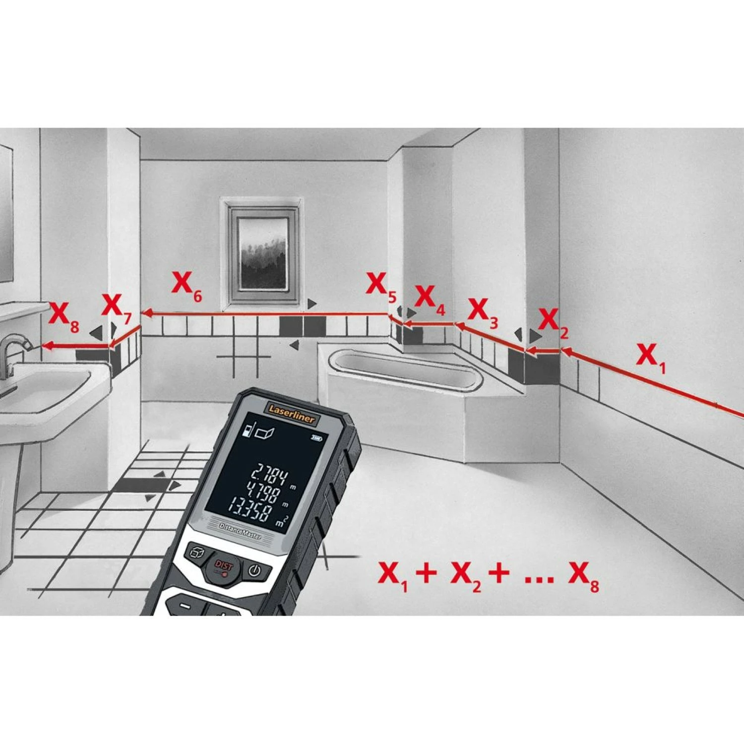 Laserliner DistanceMaster 50 Afstandsmeter - 50m - IP65-image