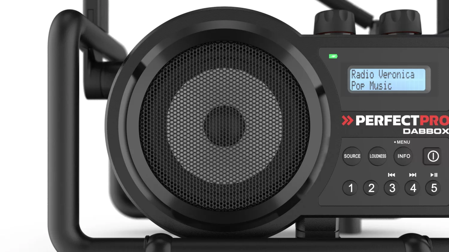 PerfectPro DBX3 DABBOX Bouwradio - FM RDS / DAB+ - AUX-in - bluetooth - werkt op netstroom en batterij