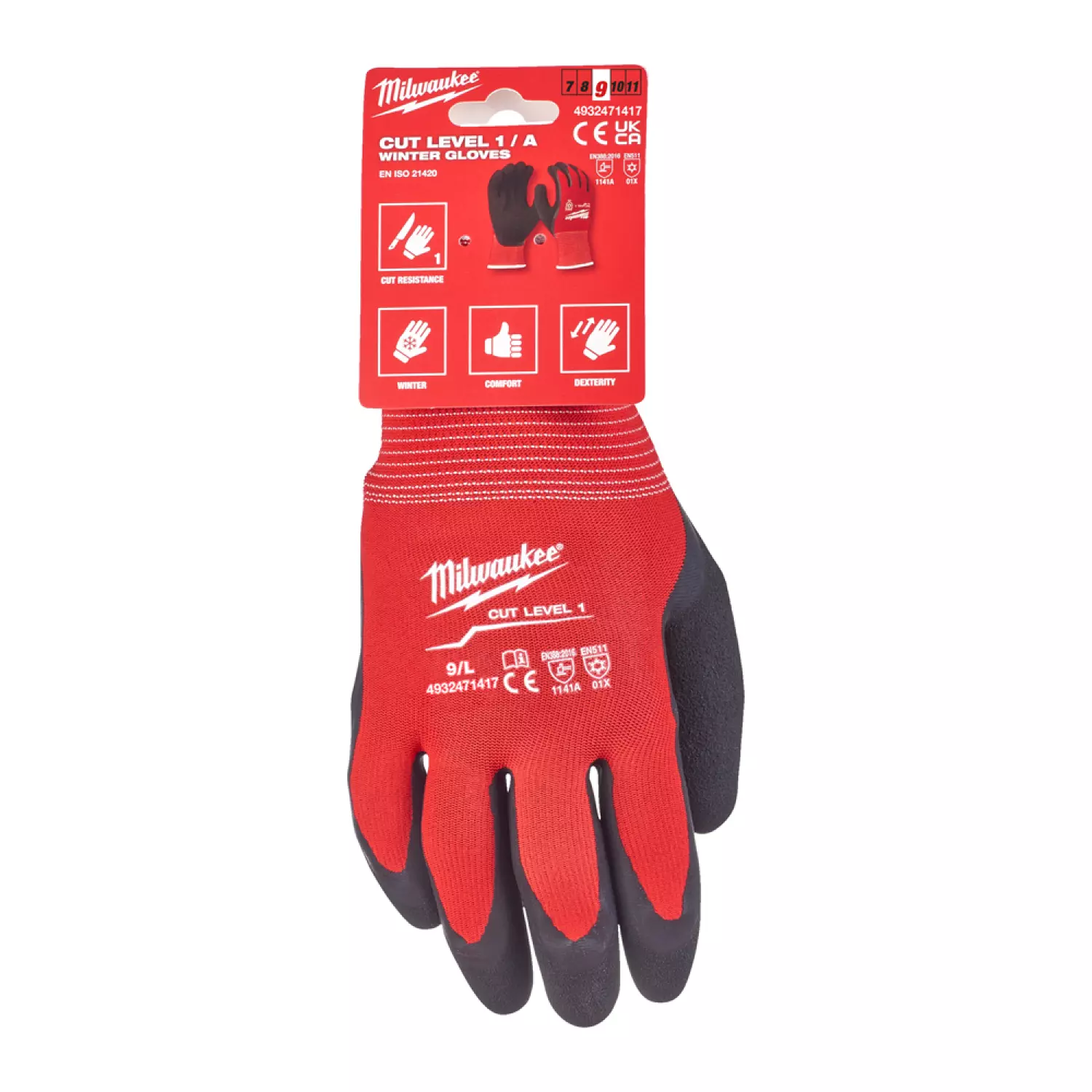 Milwaukee 4932471344 Winterhandschoenen - Snijklasse 1 - 9/L-image