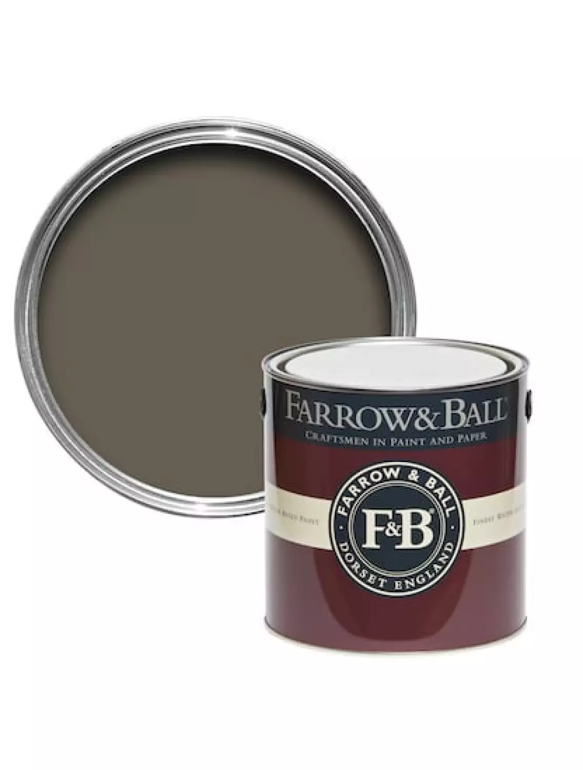 Farrow & Ball Flat Eggshell Salon Drab No.290 - 5L-image