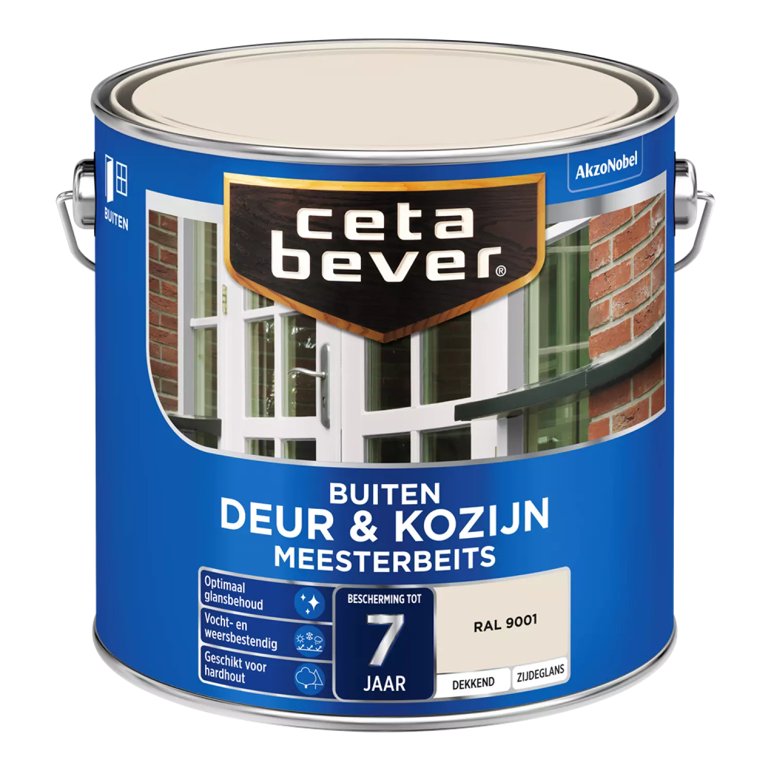 Cetabever Dekkende Meesterbeits Lichte Kleur - Crèmewit (RAL 9001) - 2,5L-image