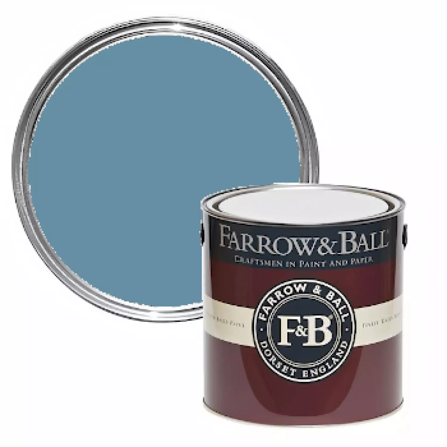 Farrow & Ball Flat Eggshell Yard Blue No.G12 - 2,5L-image