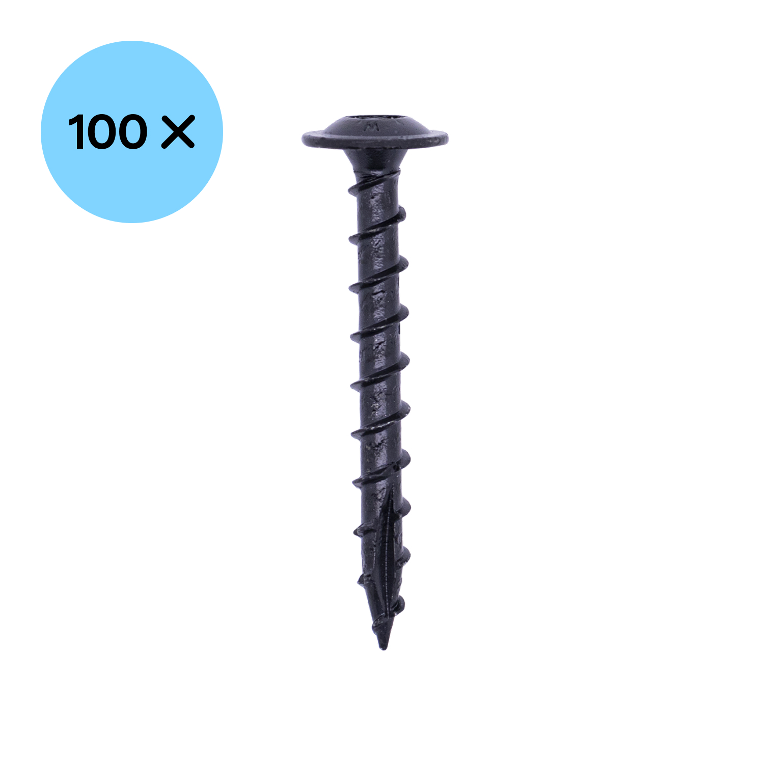 Woodies 61961378 Ultimate Blackline Tellerkopschroef Shield - TX30 - 6.0 x 40mm - Tellerkop - Voldraad - Gecoat (100st)-image