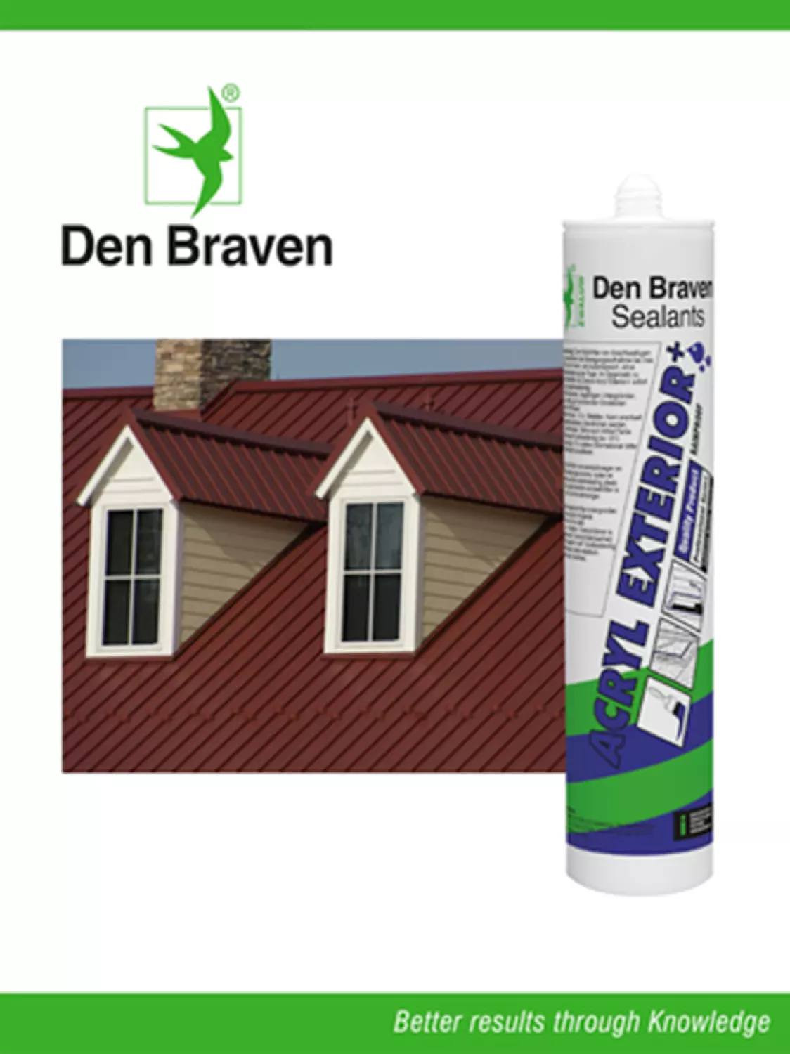 Zwaluw Den Braven 10669201 Acryl Exterior + Acrylaatkit - Wit - 310ml-image