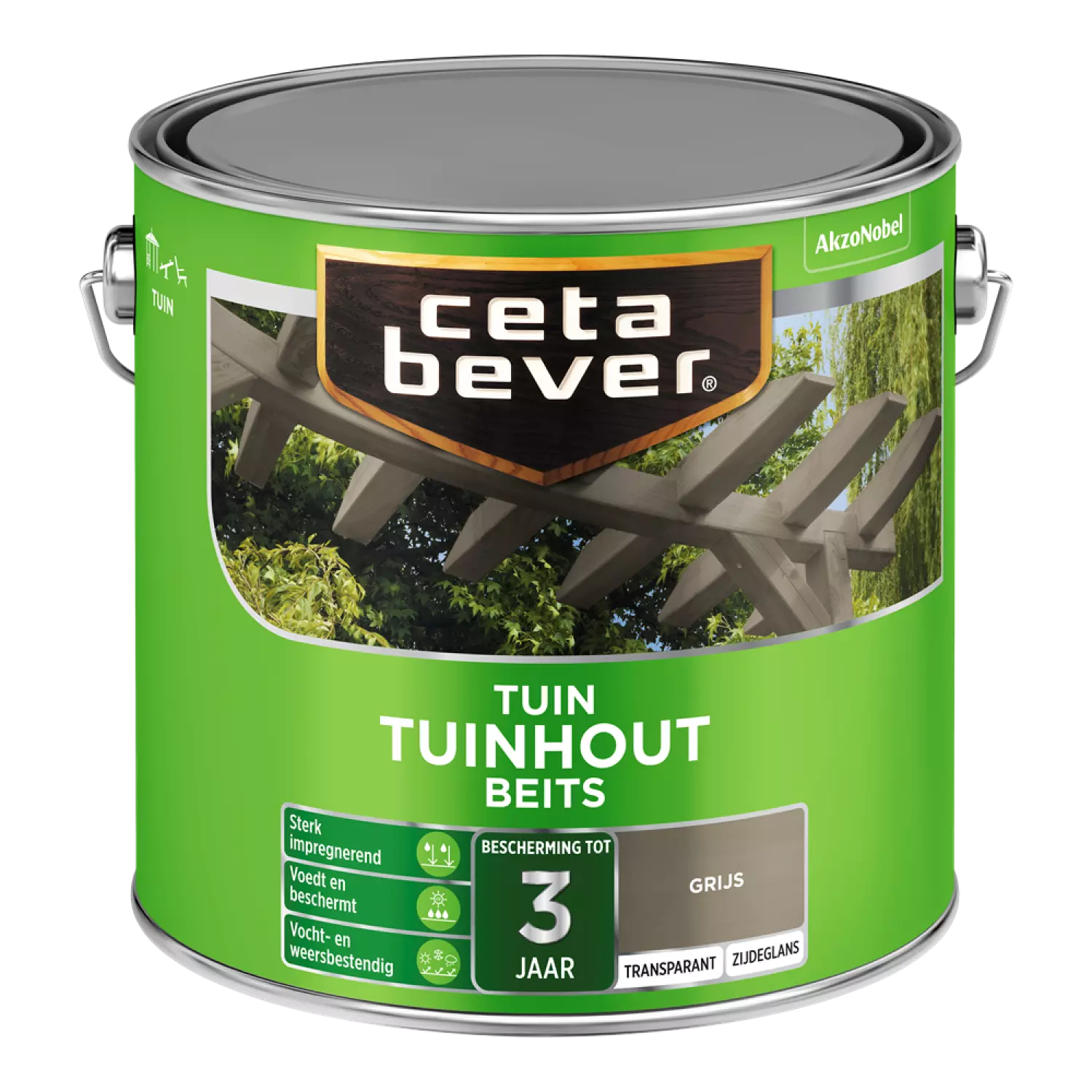 Cetabever Transparante Tuinhout Beits - Grijs - 2,5L-image