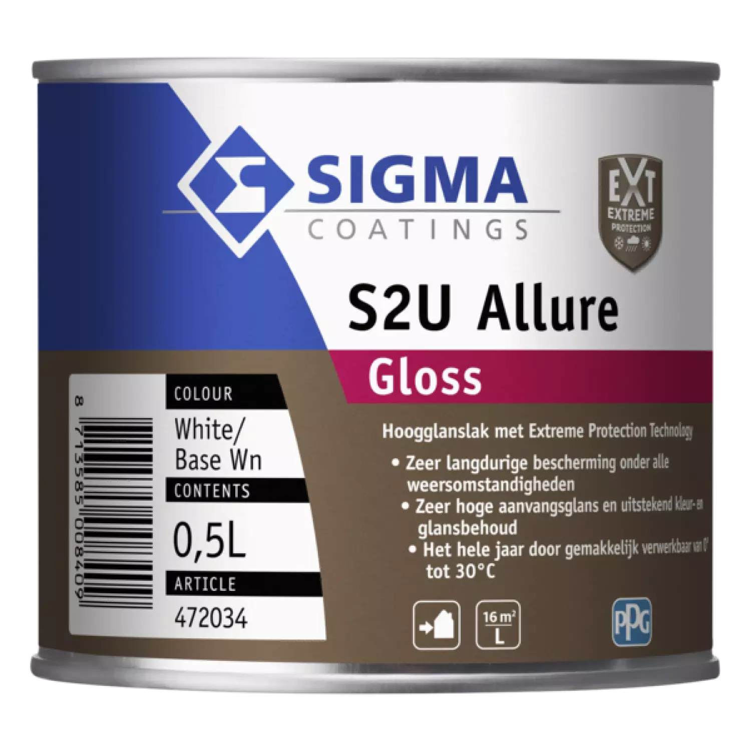 Sigma S2U Allure Gloss - op kleur gemengd - 0,5L-image