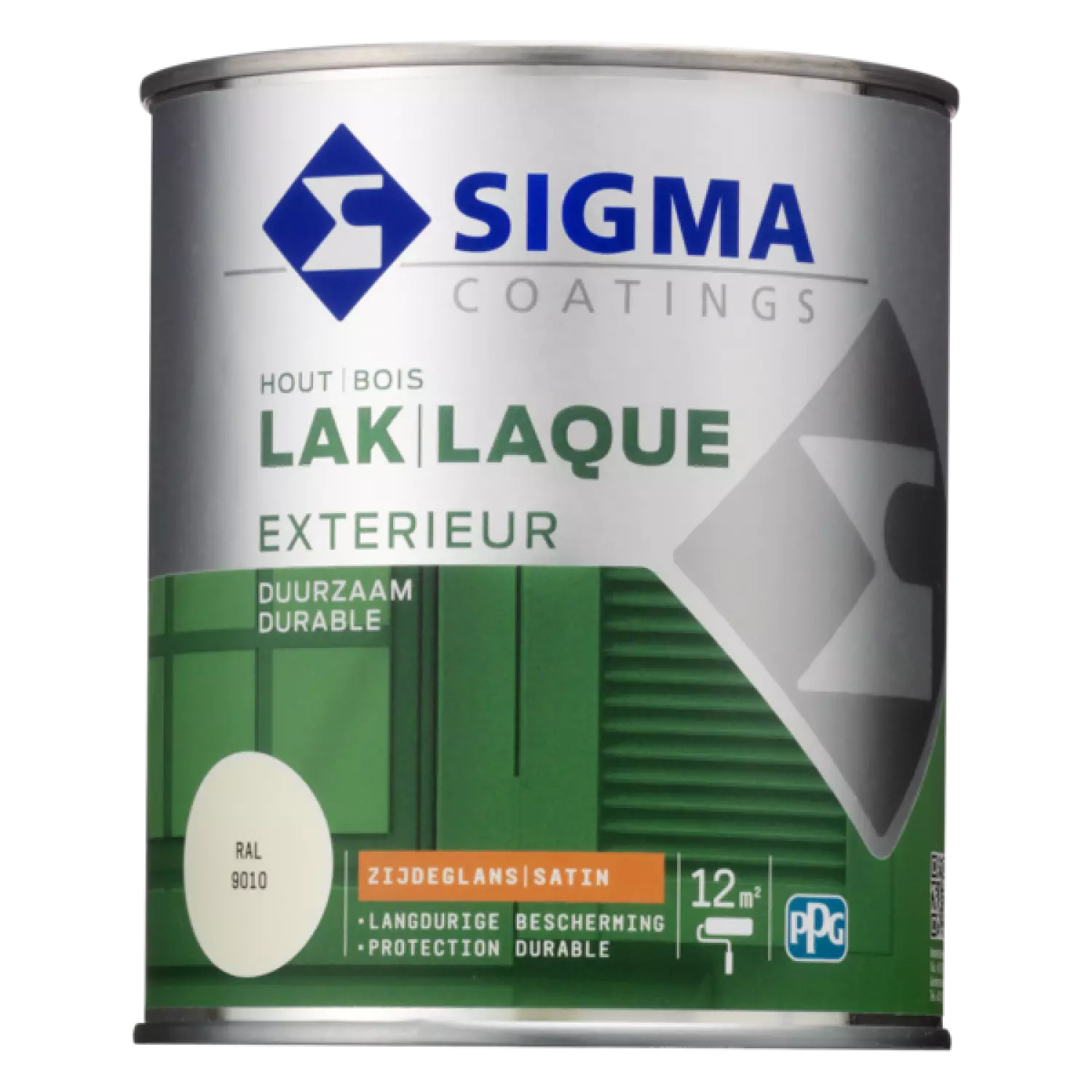 Sigma Houtlak exterieur zijdeglans - RAL 9010 - 0.75L-image