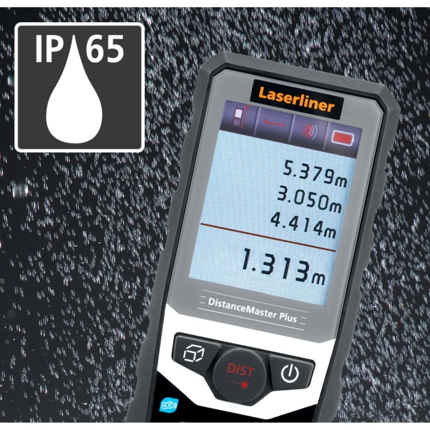 Laserliner DistanceMaster Plus 100 Afstandsmeter - 100m - Bluetooth - IP65-image