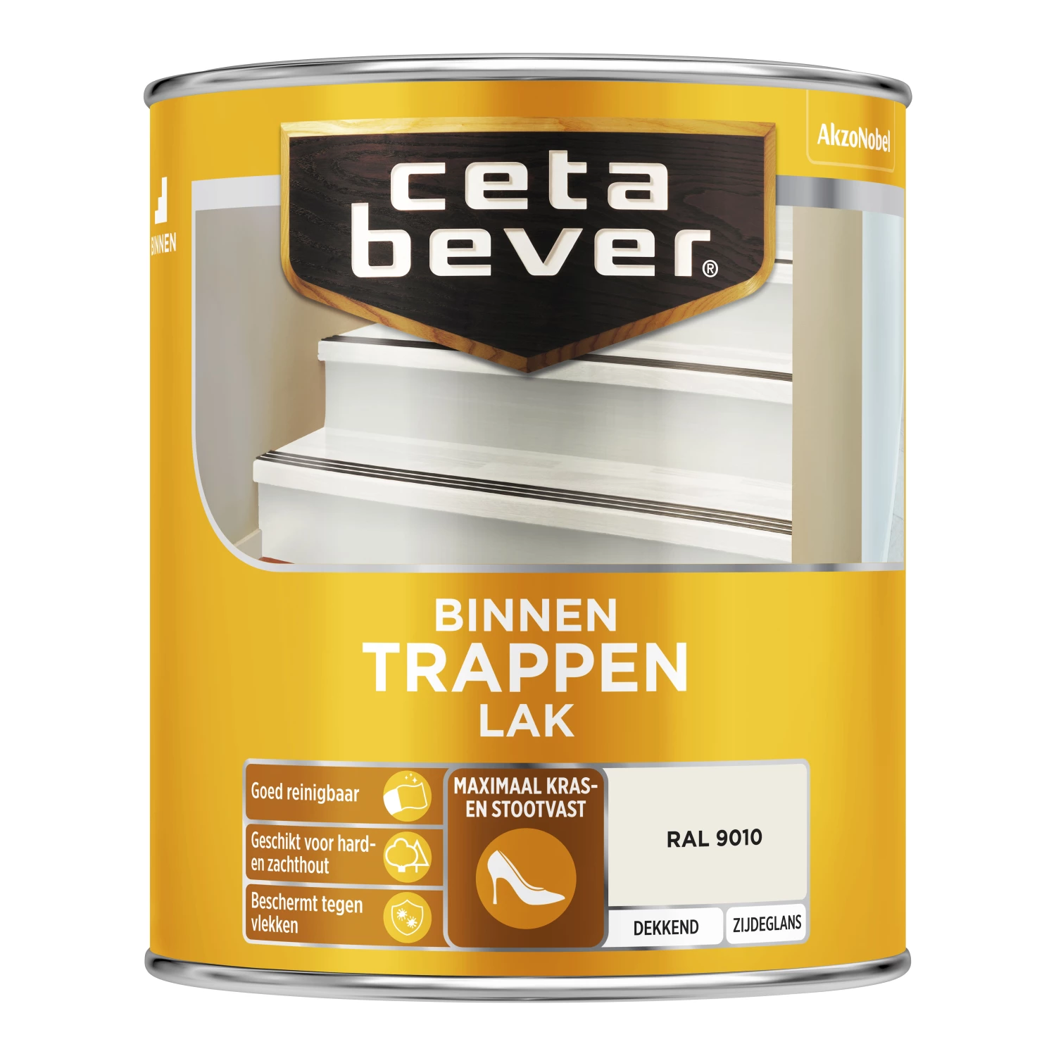 Cetabever Trappenlak Dekkend - Zuiver wit - 750ml-image