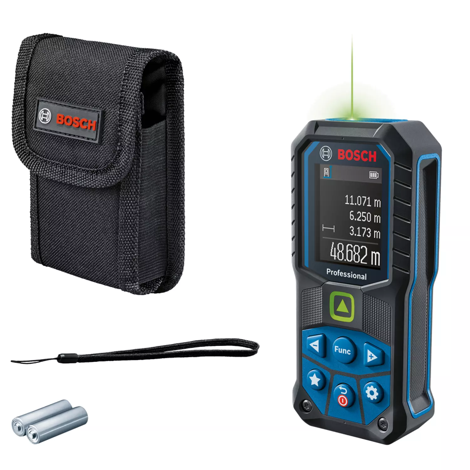 Bosch GLM 50-25 G Afstandsmeter in tas - 50m - groen