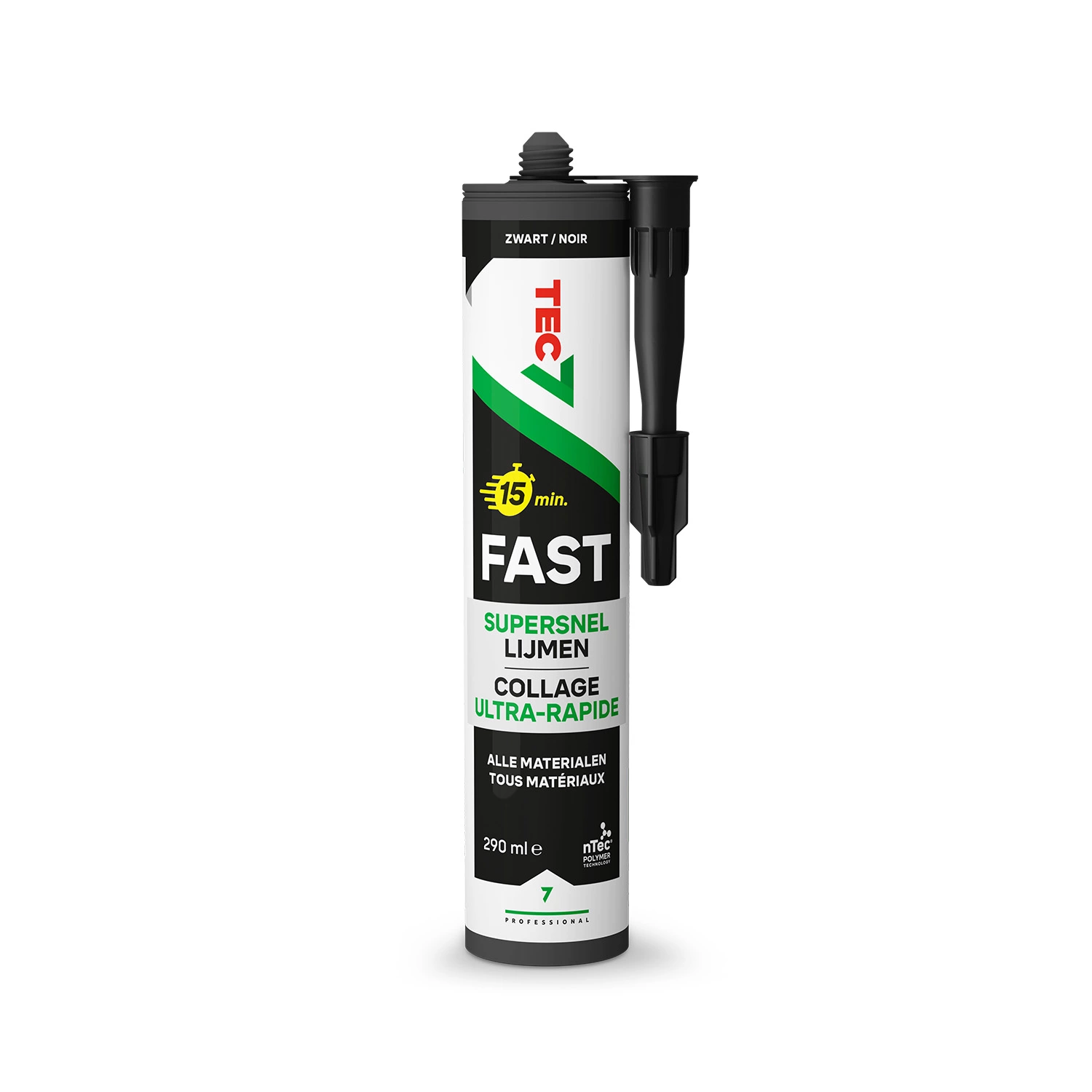 Tec7 Fast Supersnelle lijmkit - Zwart - 290ml-image