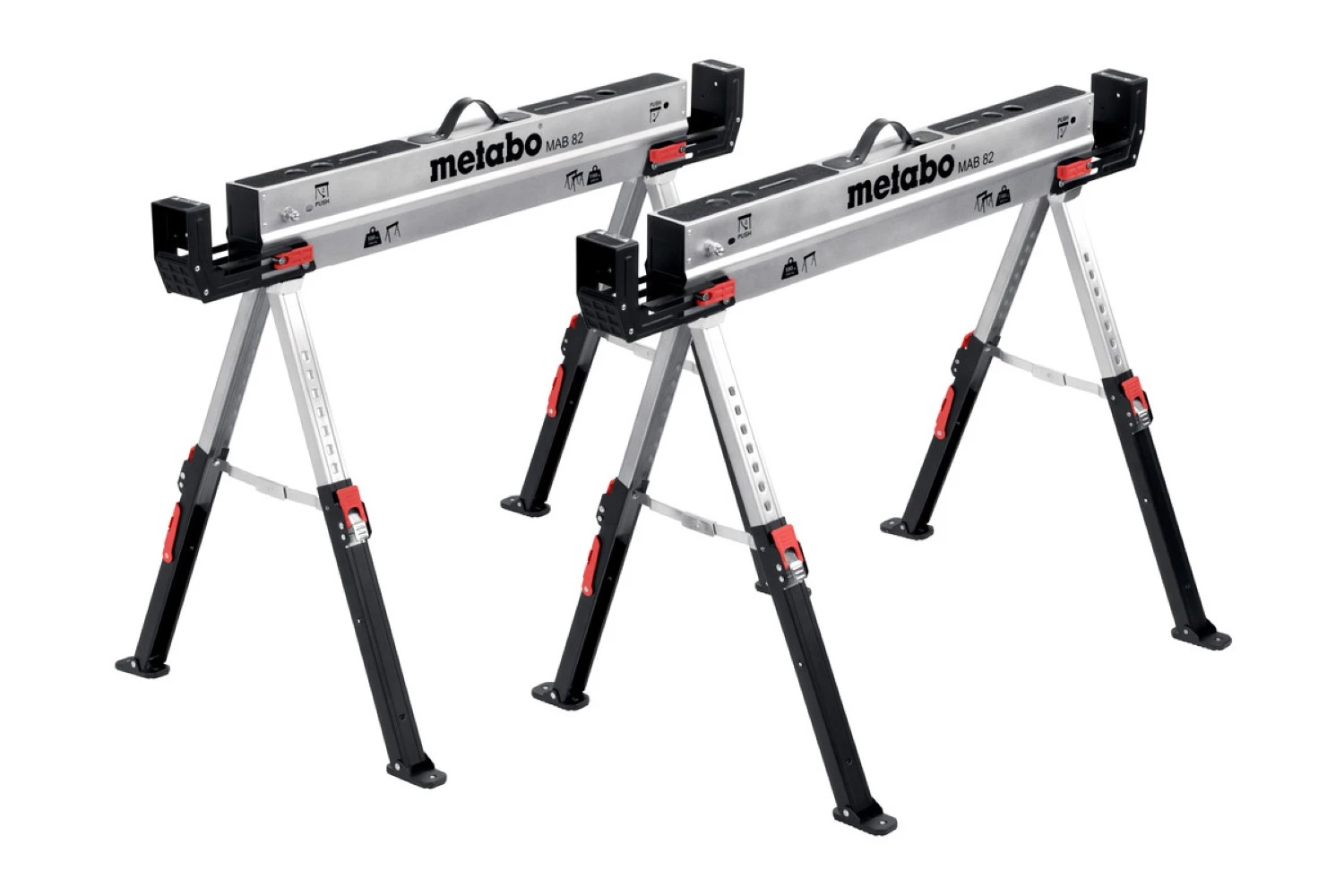 Metabo MAB 82 Stalen schragen set - draagcapaciteit 590 kg (2 stuks)