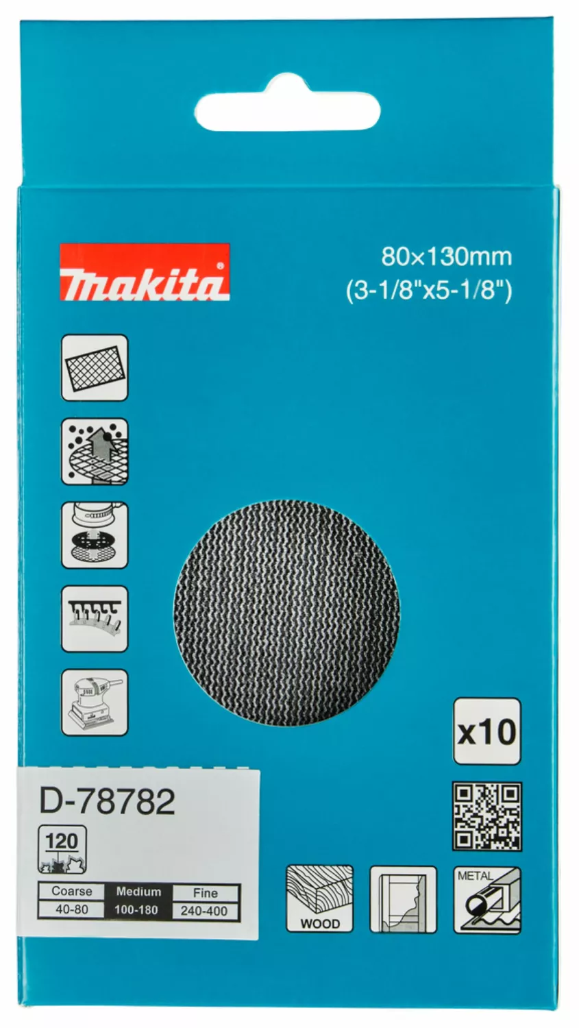 Makita D-78782 Schuurnet -  80x130mm K120-image