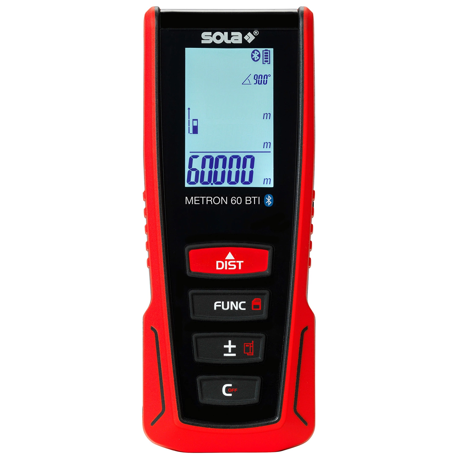 Sola METRON 60 BTI Afstandsmeter in tas - Bluetooth - 60m - IP54