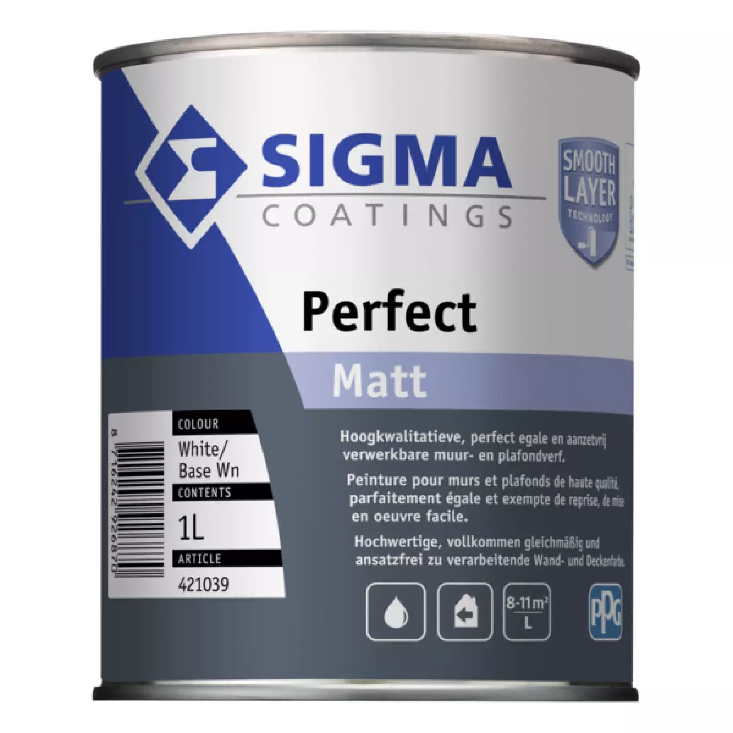 Sigma perfect matt - op kleur gemengd - 1L-image