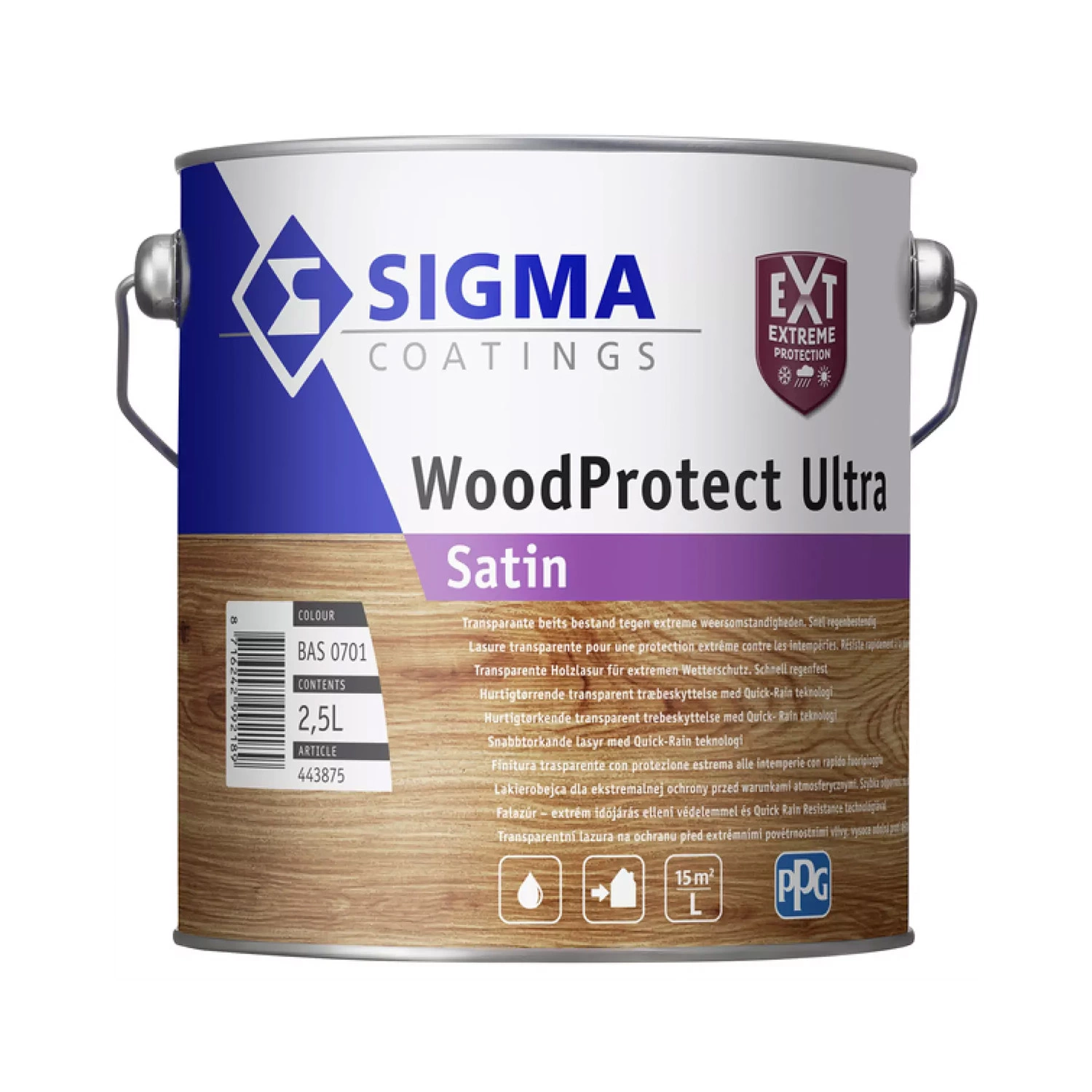 Sigma WoodProtect Ultra Satin - op kleur gemengd - 2,5L-image
