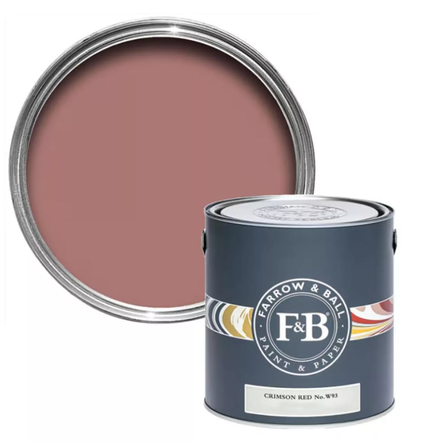 Farrow & Ball Modern Eggshell Crimson Red No.W93 5L-image