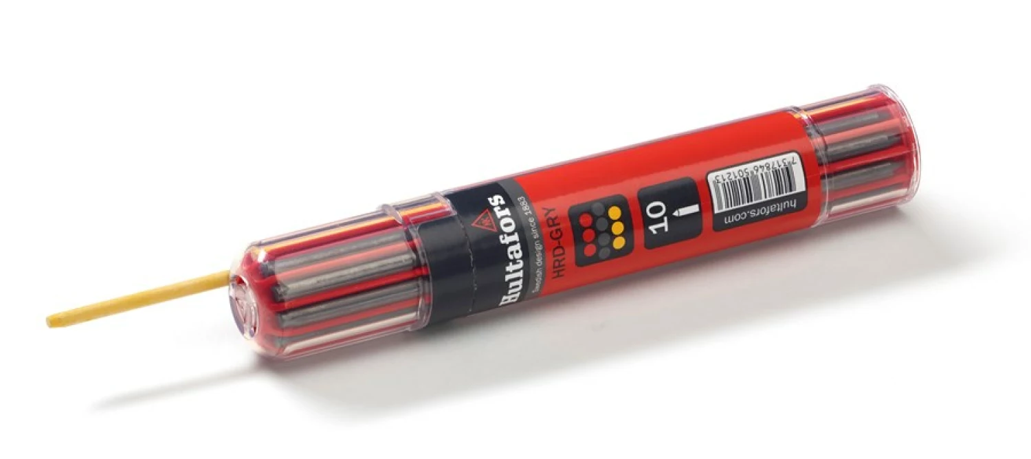 Hultafors HRD GRY Markeerpotlood navulling (10st) - Grijs, Rood en Geel-image