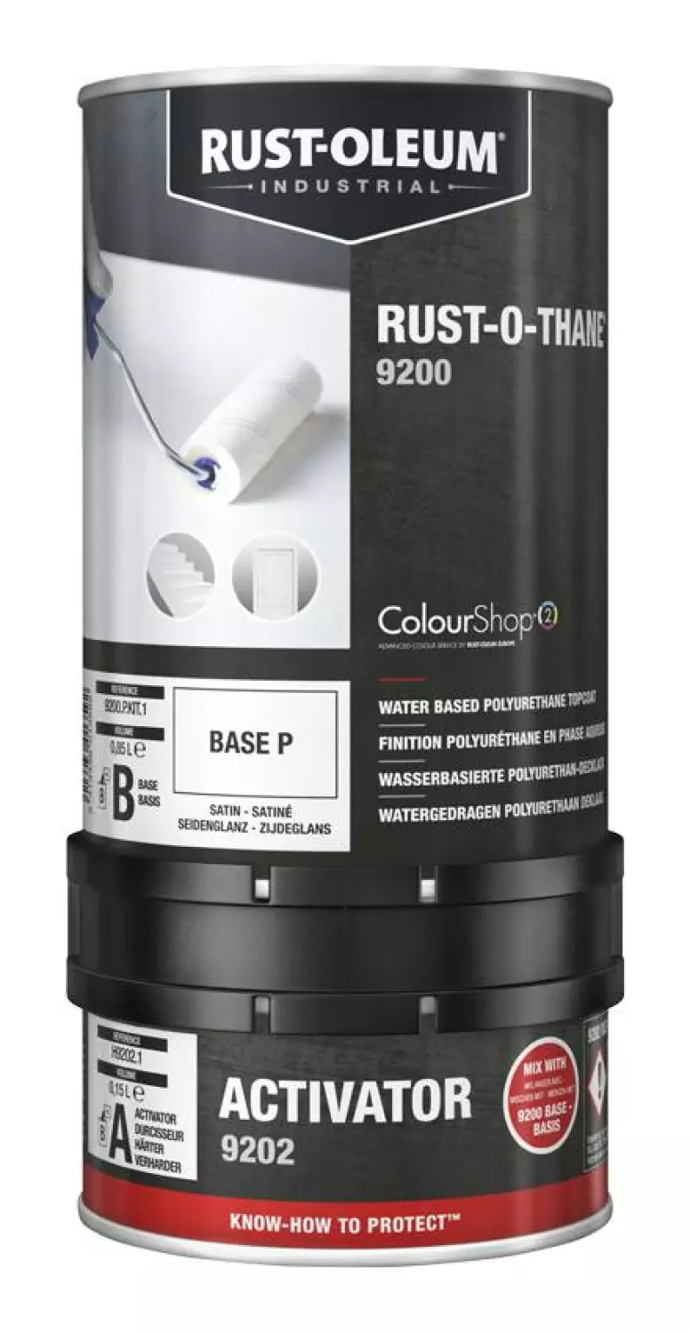 Rust-Oleum 9200 Rust-O-Thane - op kleur gemengd - 1L (Incl. Activator)-image