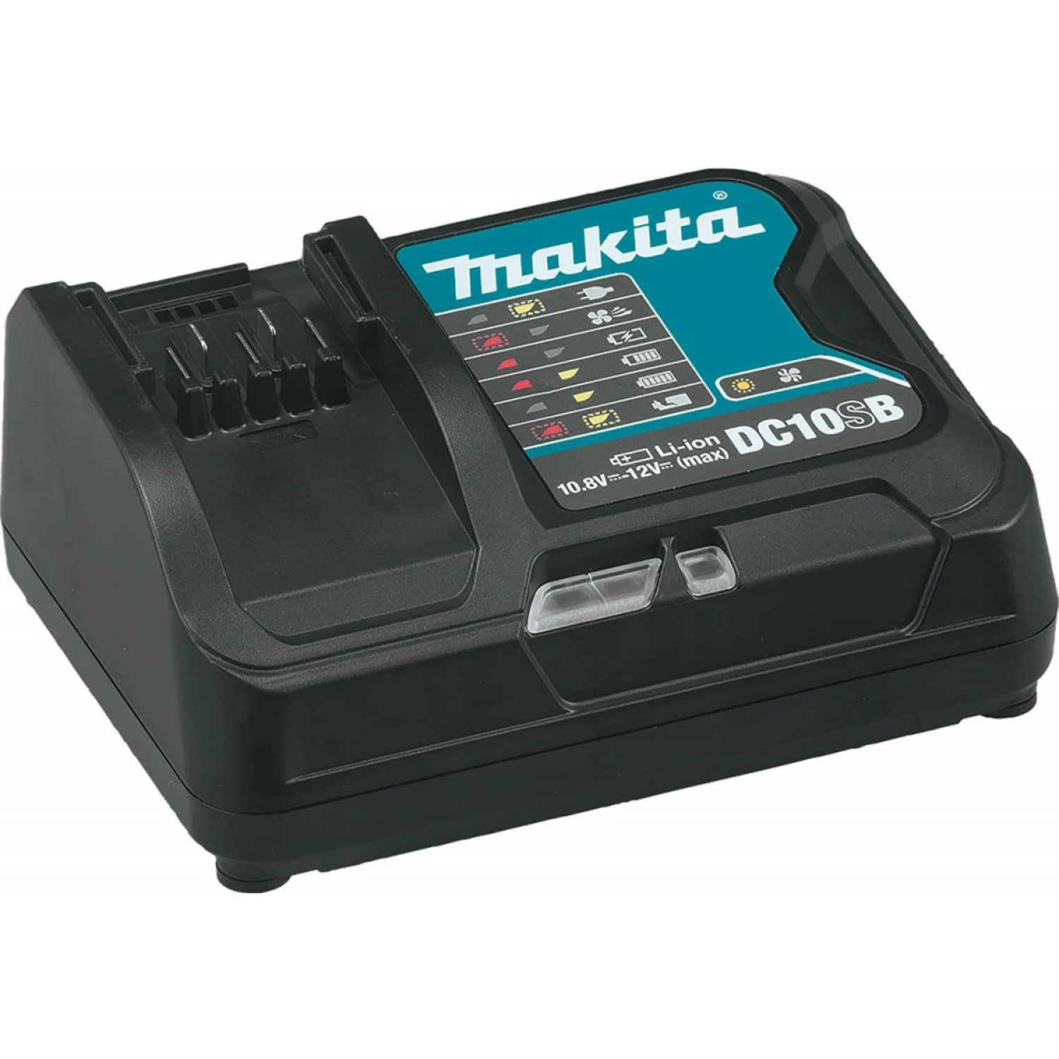 Makita DC10SB 10.8V - 12V Li-Ion Schuifaccu oplader-image