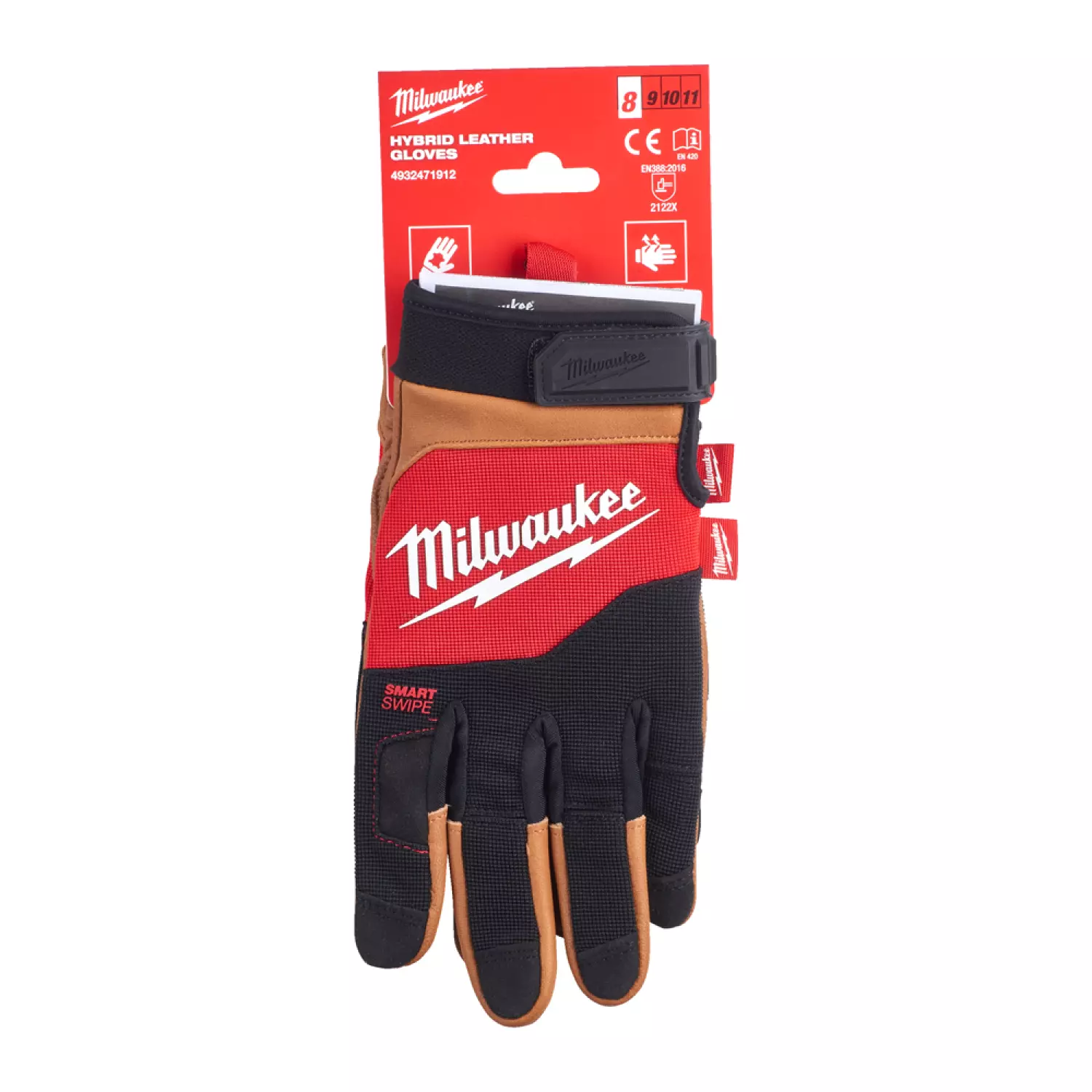 Milwaukee 4932471912 Hybrid werkhandschoenen - leer - 8/M-image