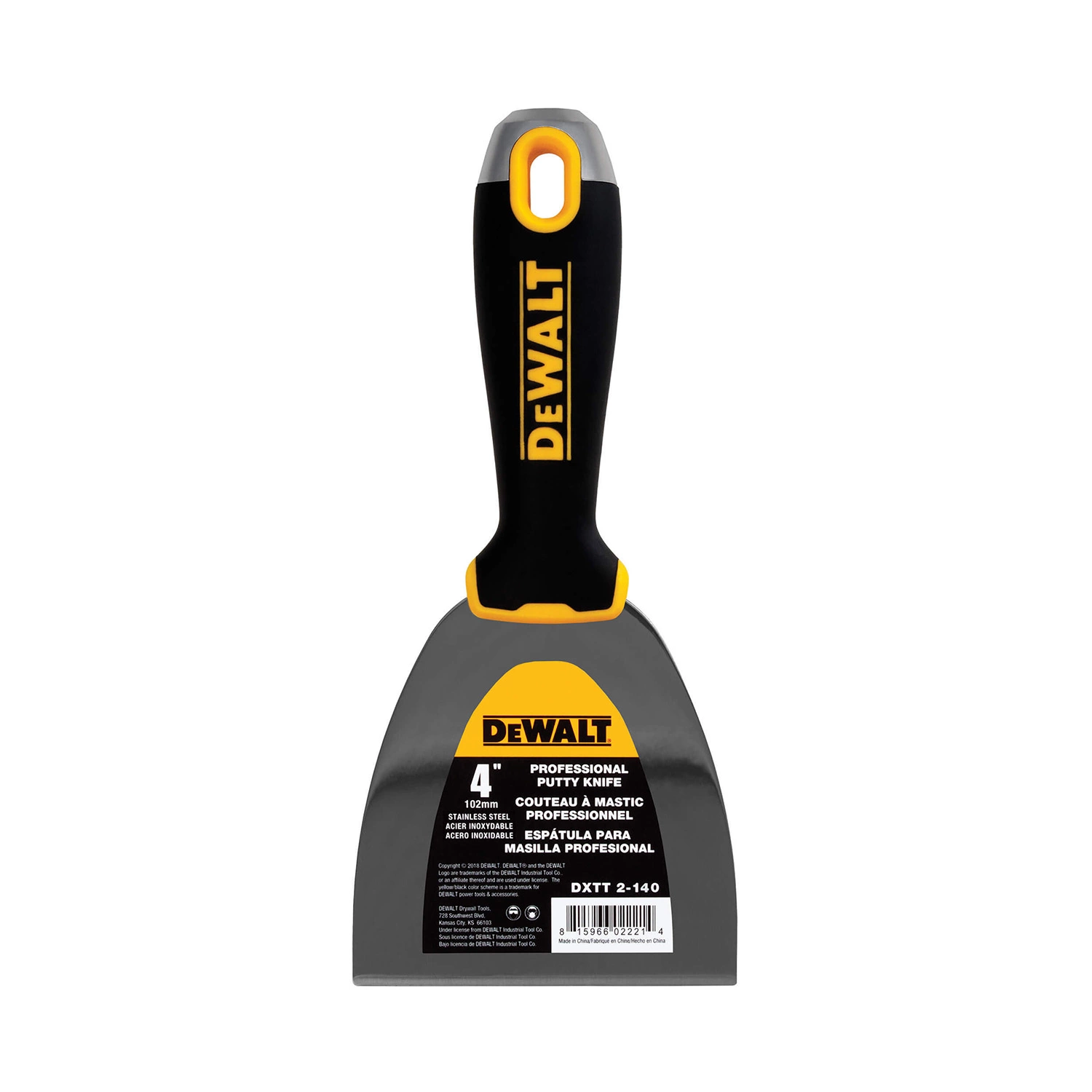 DeWalt Plamuurmes RVS Softgrip 4" (102 mm)-image