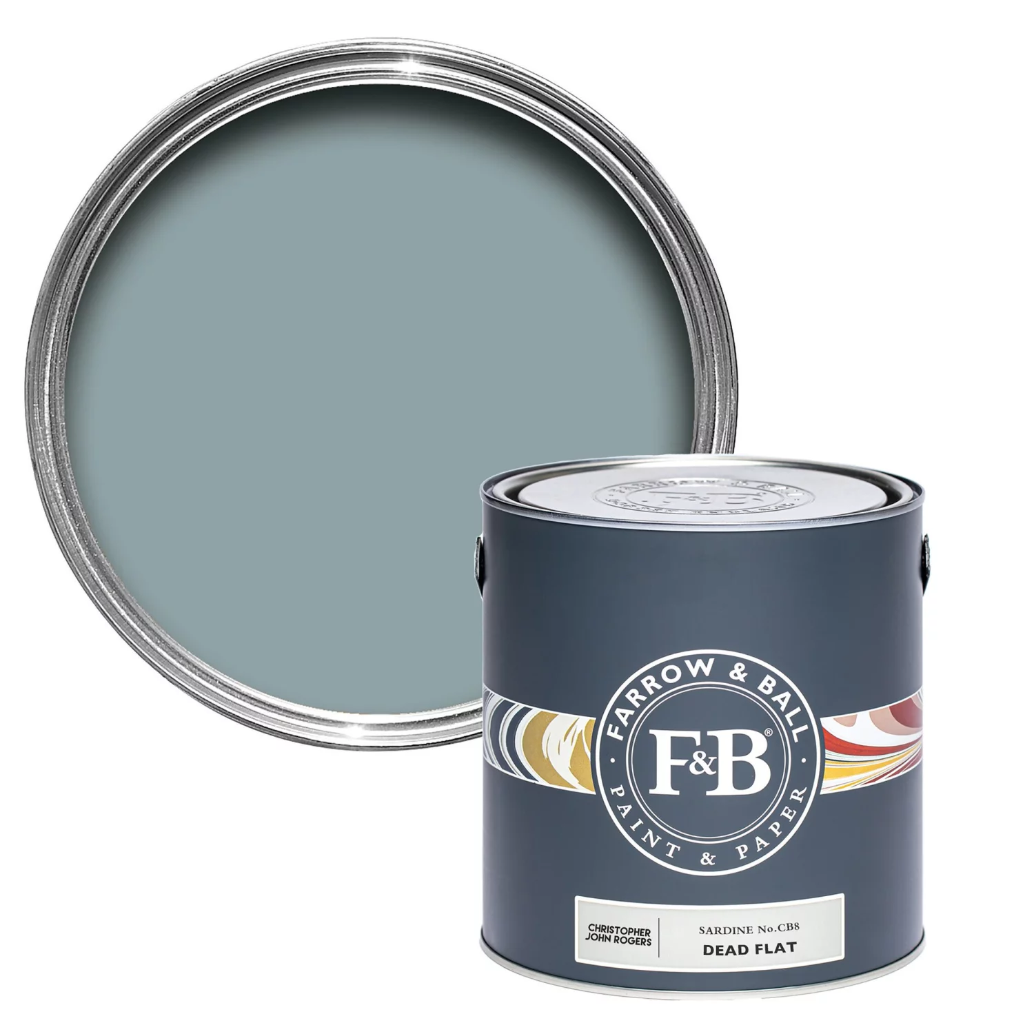 Farrow & Ball Flat Eggshell Sardine No.CB8 - 5L-image