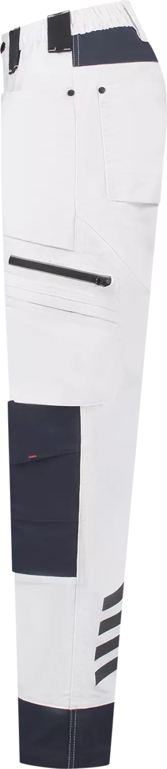 Workman 90041 STRETCH Worker Werkbroek P2S Dames - Wit / Navy - Maat 36 (28/31)-image