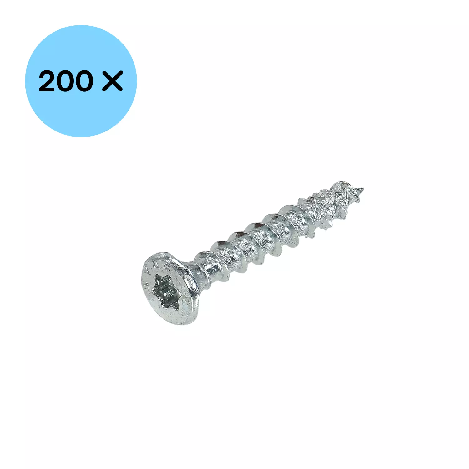 DynaPlus 0281.01.25201 Unischroef - TX20 - 4.0 x 30mm - Platkop - Voldraad - Verzinkt (200st)-image