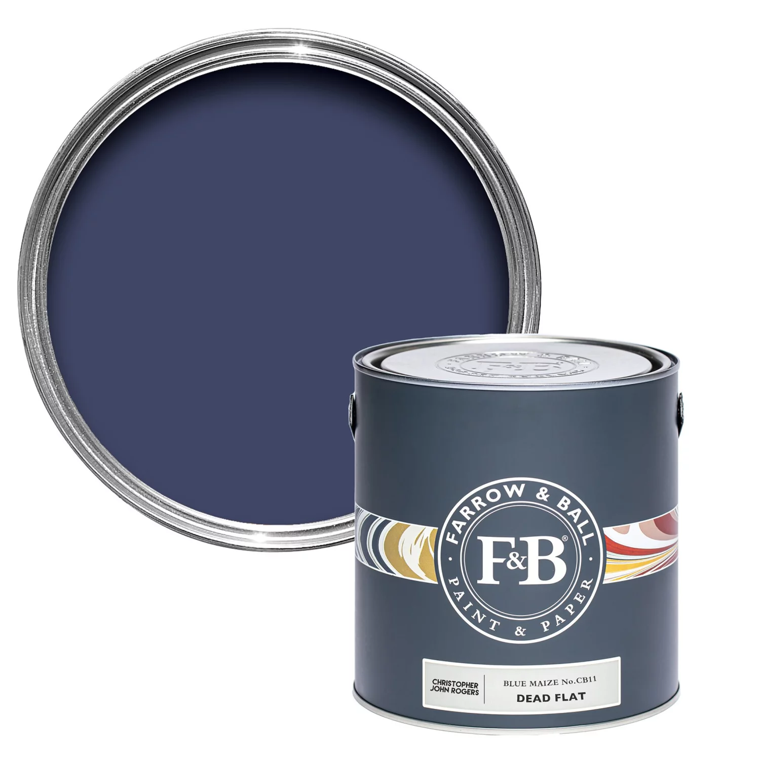 Farrow & Ball Flat Eggshell Blue Maize No.CB11 - 2,5L-image