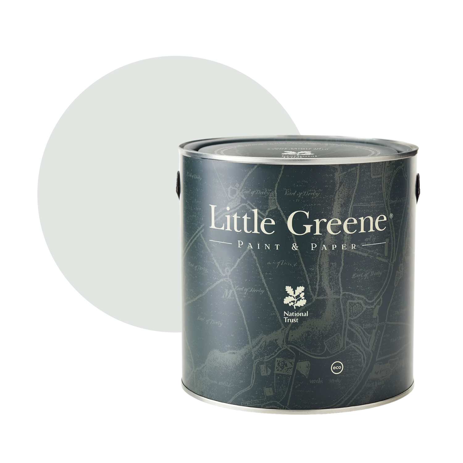 Little Greene Absolute Matt Emulsion - Bone China Blue Pale No. 182 - 2,5L-image