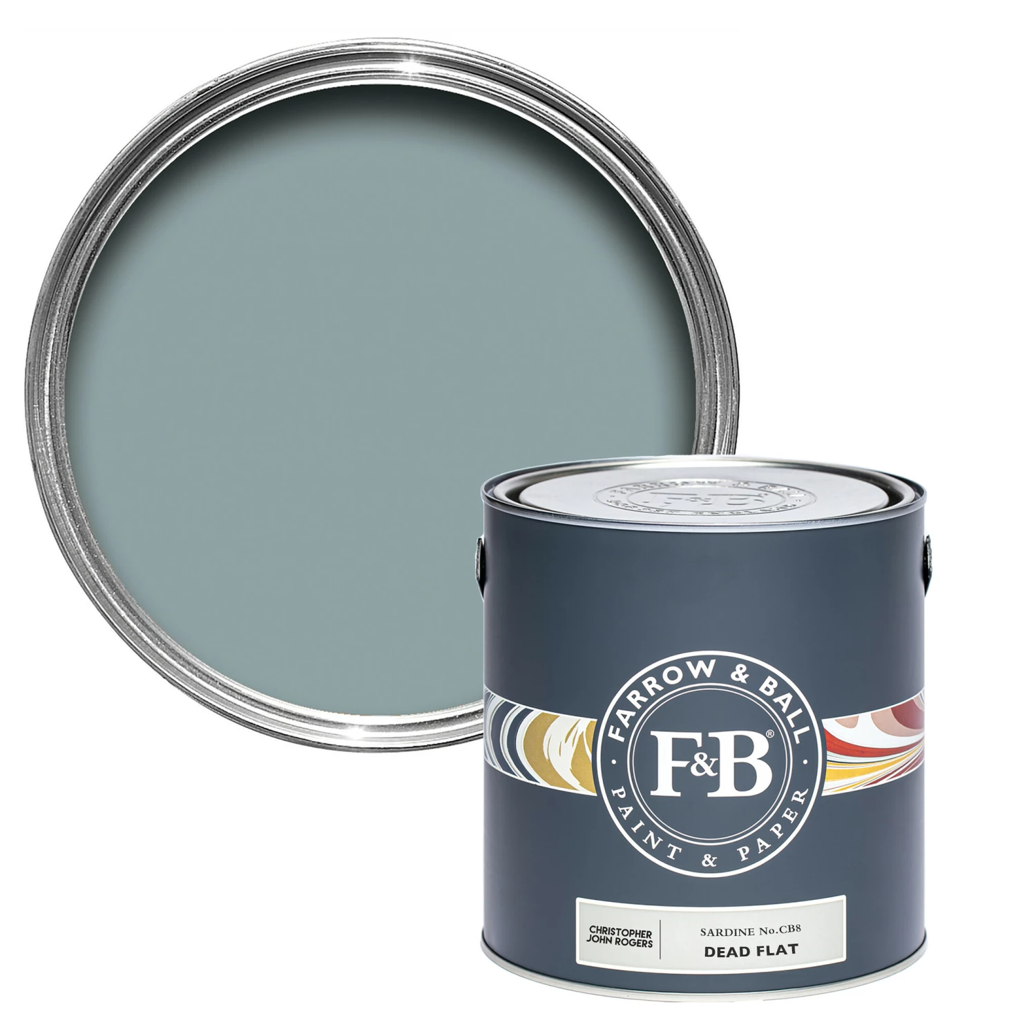 Farrow & Ball Dead flat Sardine CB8 2,5L-image