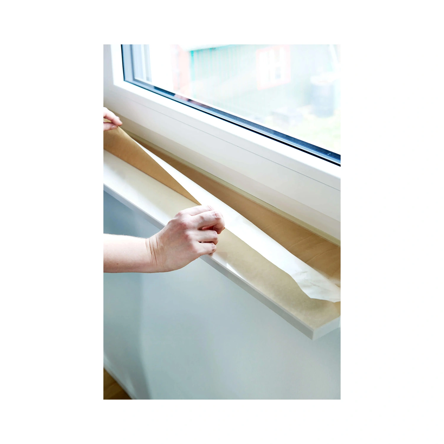 Duck Tape 111-01 Masking Tape met afdekpapier - 300mm x 25m