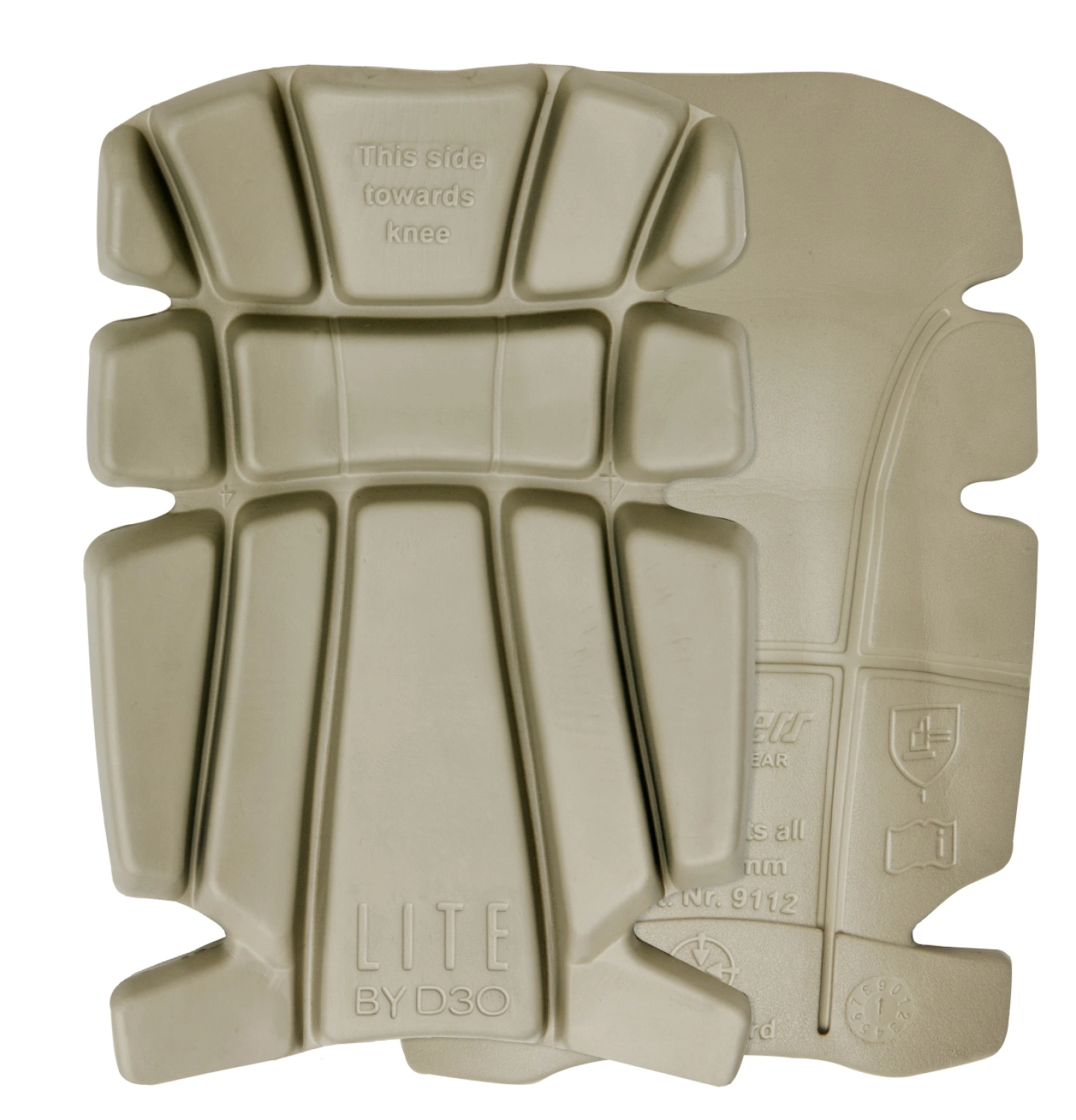 Snickers 9112 D3O Liteâ„¢ Kniebeschermers - Khaki - Maat One size-image