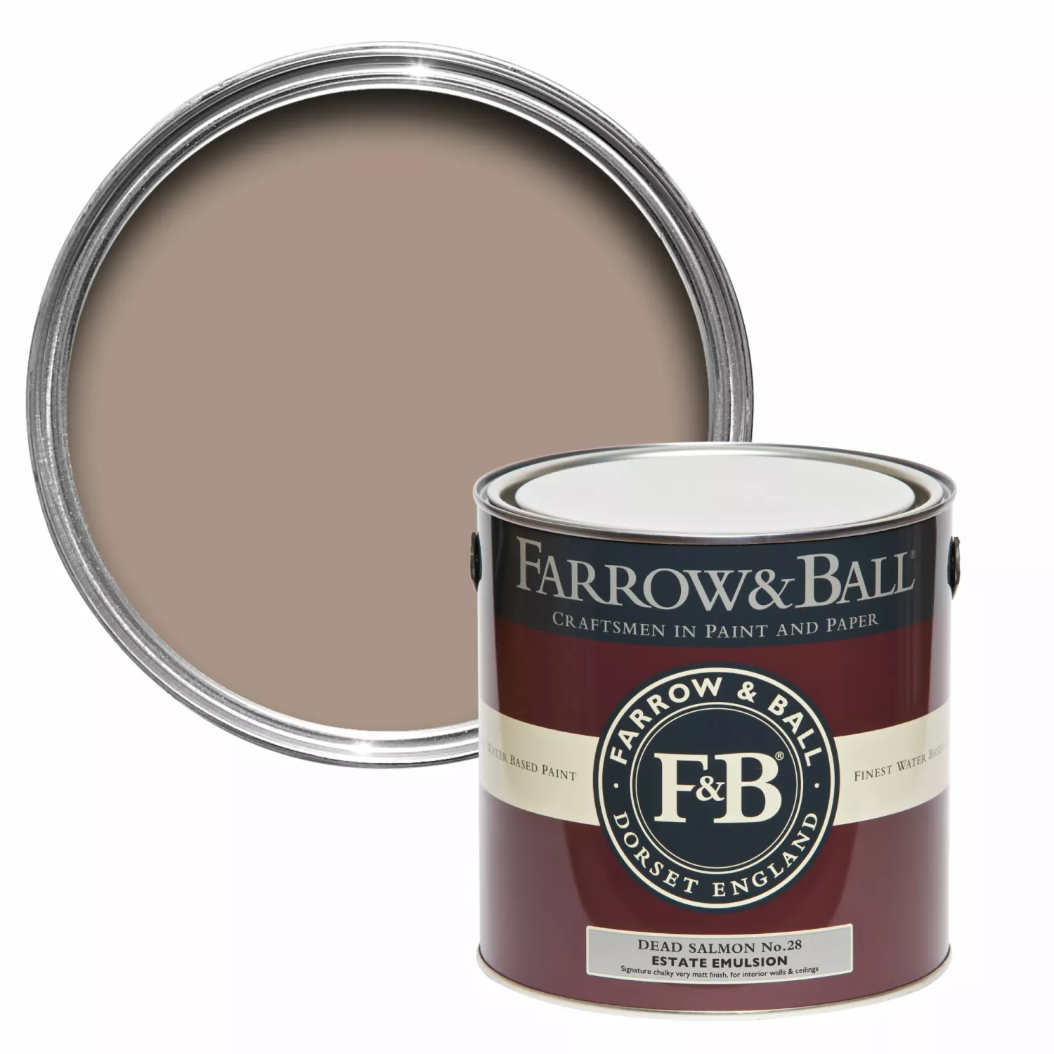 Farrow & Ball Estate Eggshell Dead Salmon No.28 2,5L-image