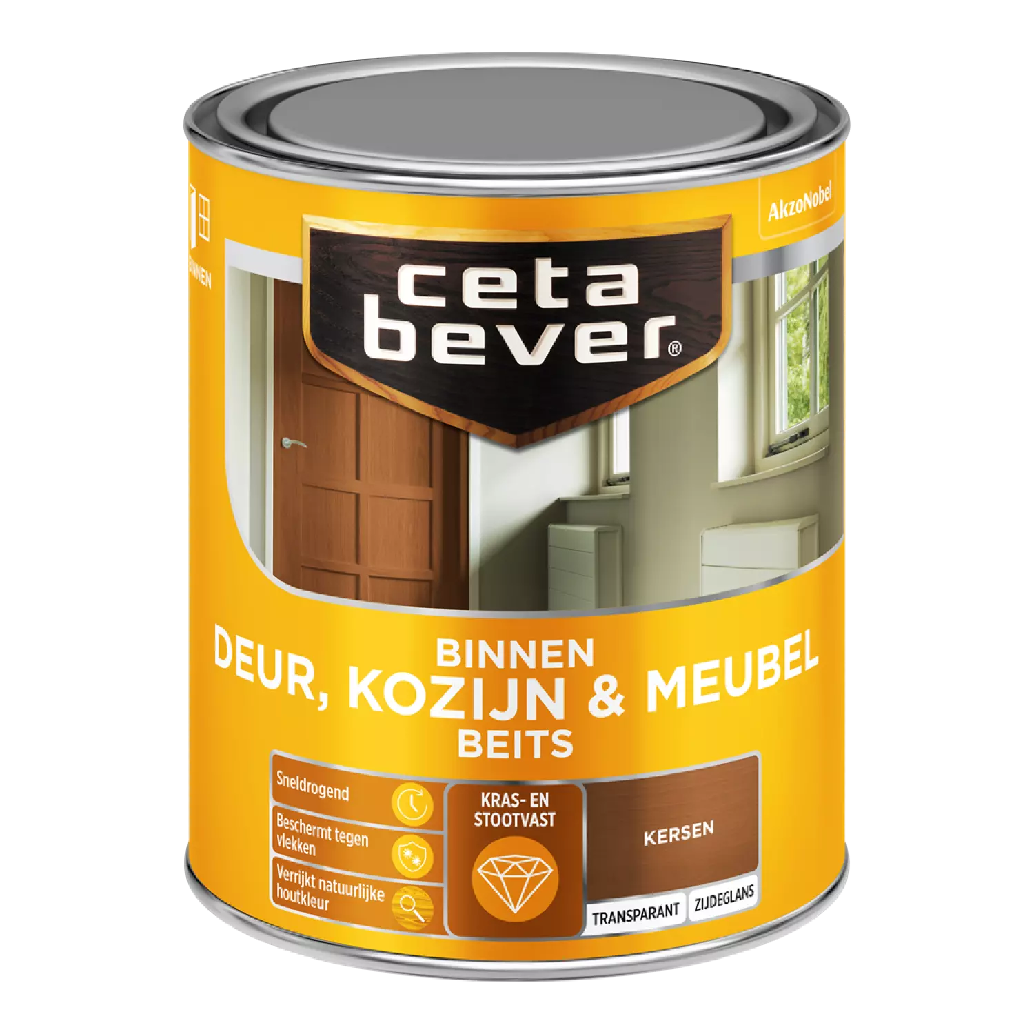 Cetabever Binnenbeits Deuren & Kozijnen Transparant Zijdeglans - Kersen - 750ml-image