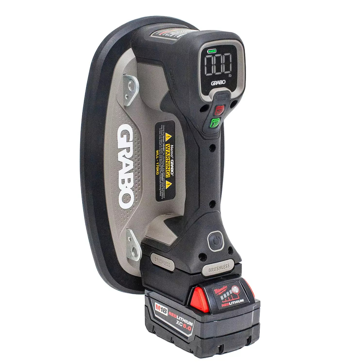 Grabo Pro Brushless Elektrische Vacuüm Tegeldrager Complete set in tas - 120kg-image